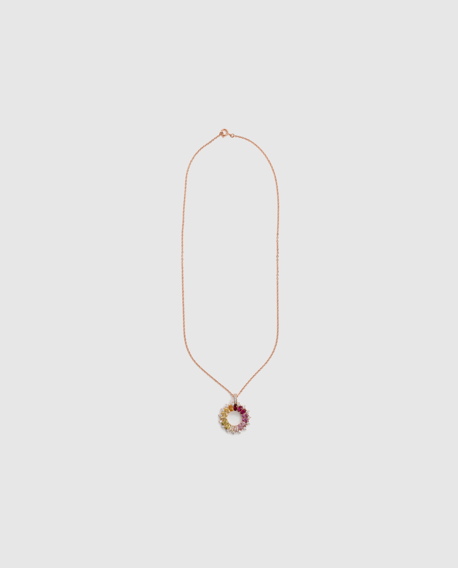Colar Special Edition com Acabamento em Ouro Rosa de 18k e Zirconita Multicolor-3