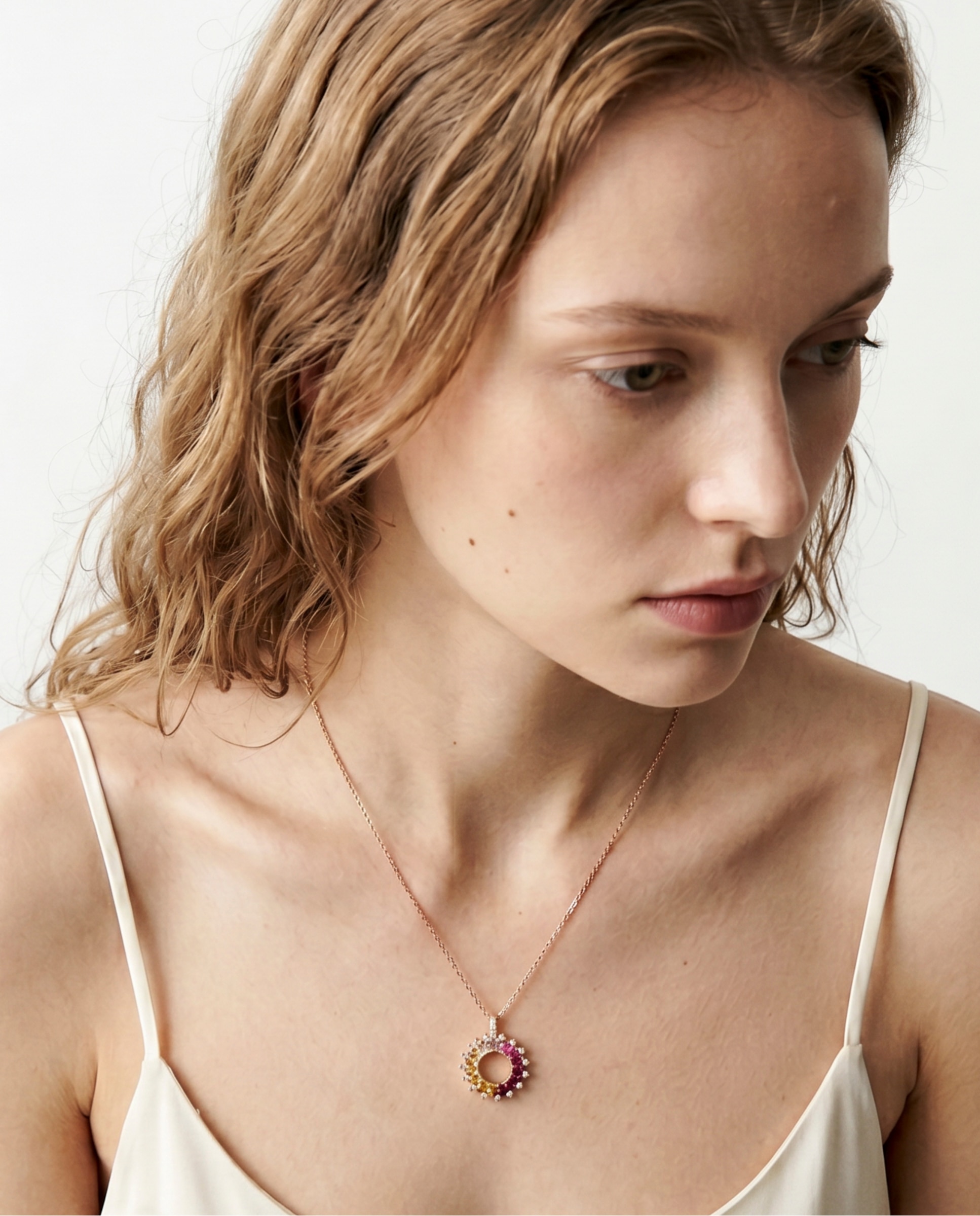 Colar Special Edition com Acabamento em Ouro Rosa de 18k e Zirconita Multicolor-5