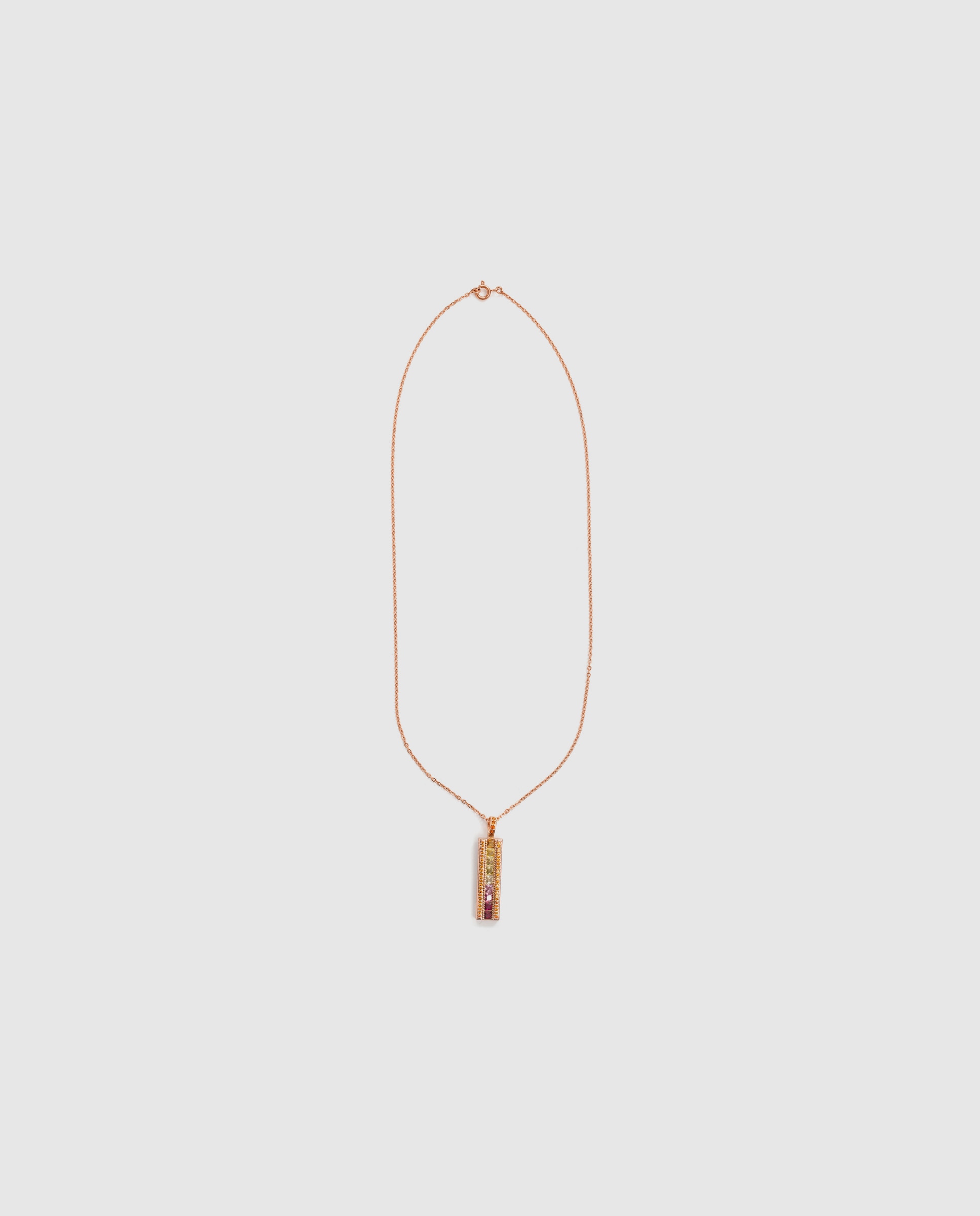 Colar Special Edition com Acabamento em Ouro Rosa de 18k e Zirconita Multicolor-3