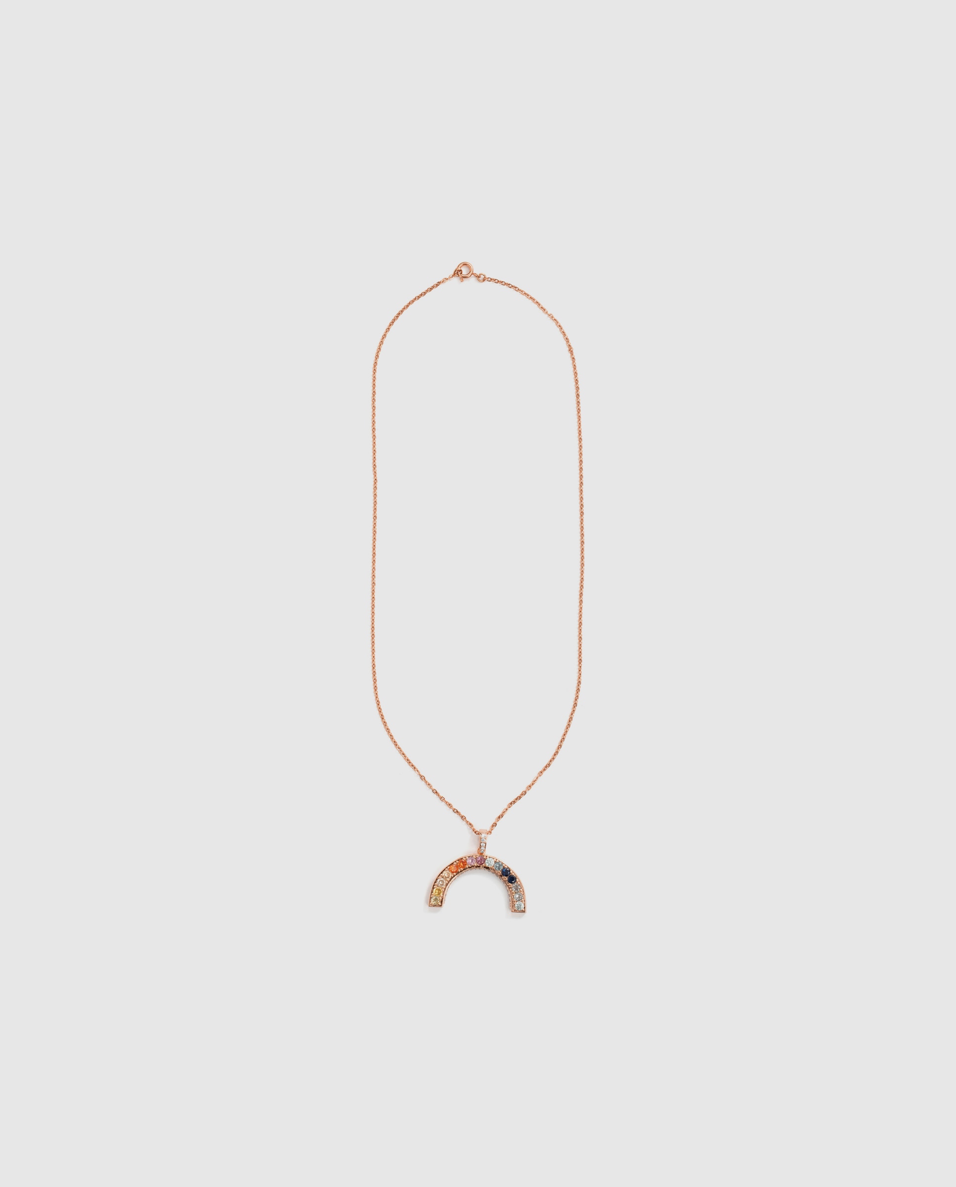 Colar Special Edition com Acabamento em Ouro Rosa de 18k e Zirconita Multicolor-3