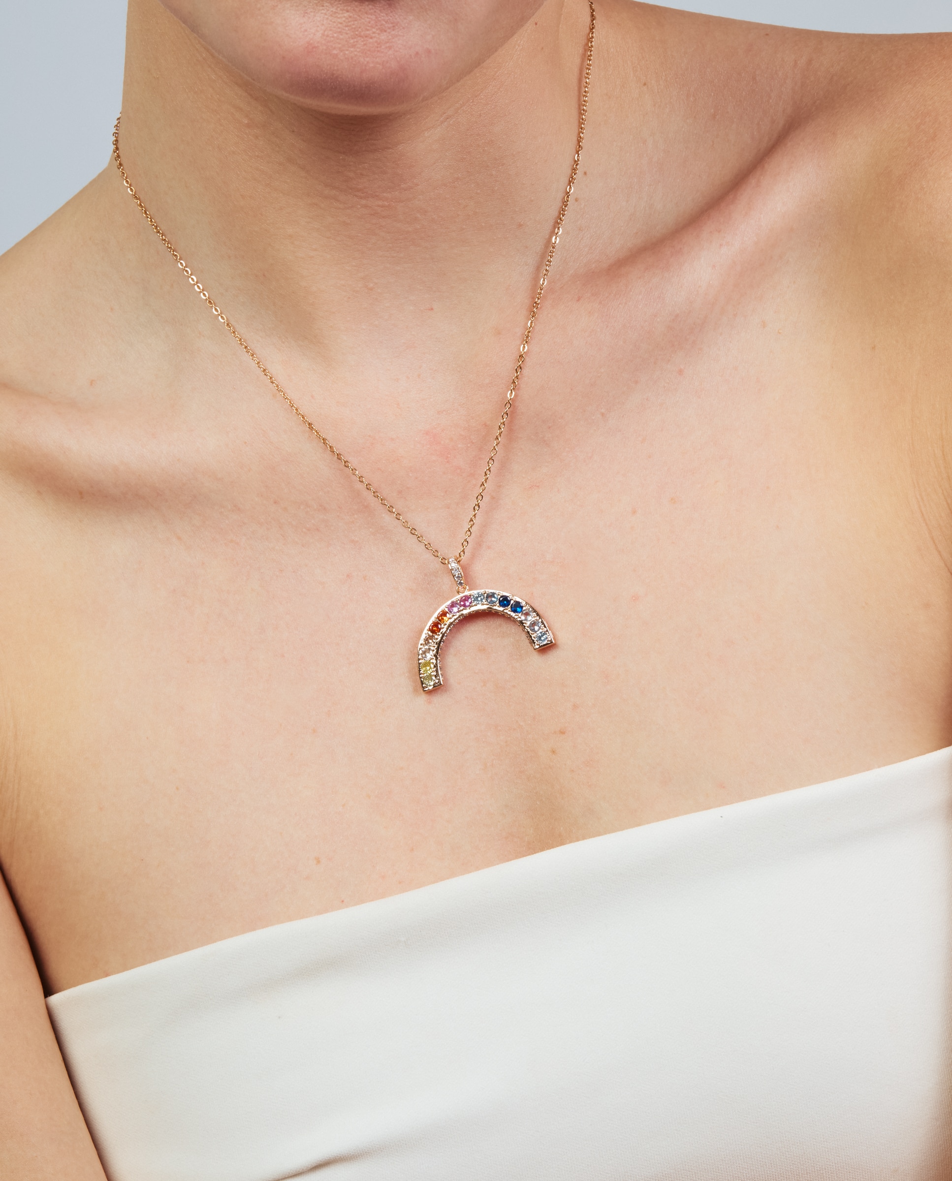 Colar Special Edition com Acabamento em Ouro Rosa de 18k e Zirconita Multicolor-4