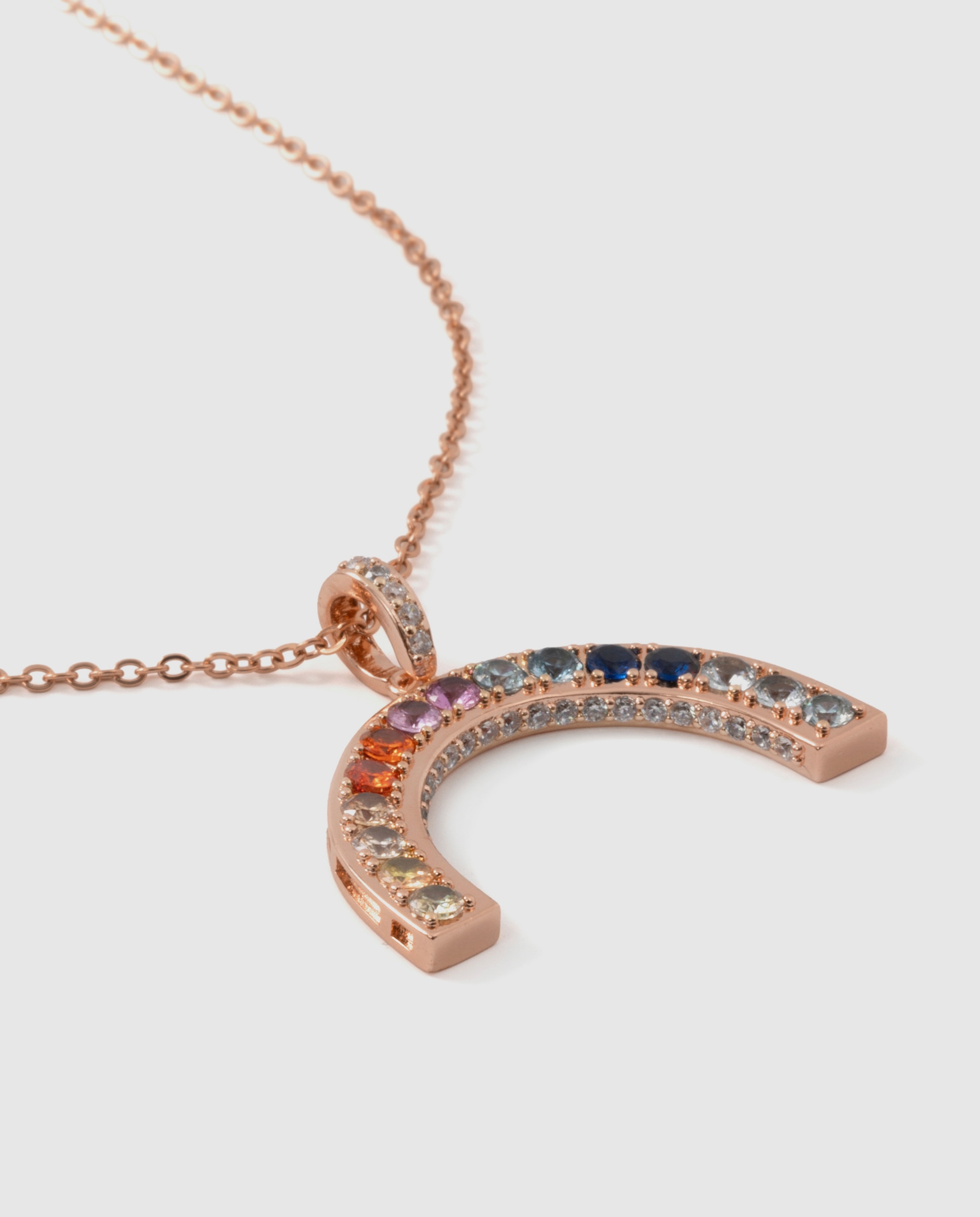 Colar Special Edition com Acabamento em Ouro Rosa de 18k e Zirconita Multicolor-6