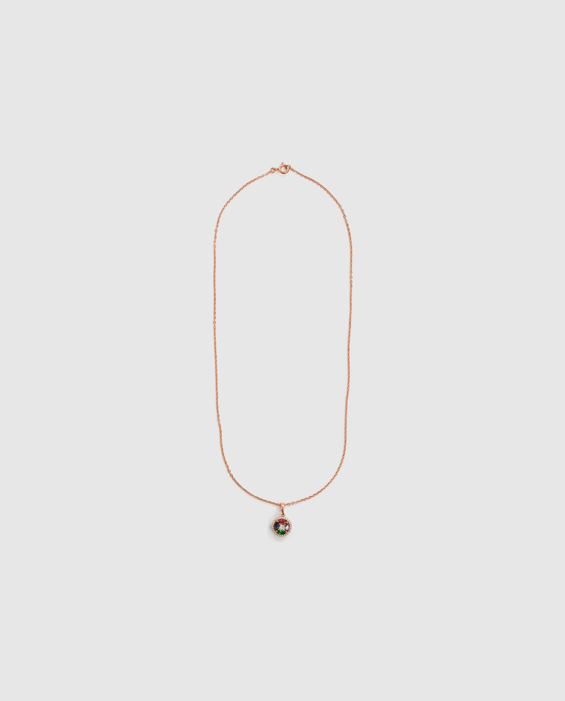 Colar Special Edition com Acabamento em Ouro Rosa de 18k e Zirconita Multicolor-3