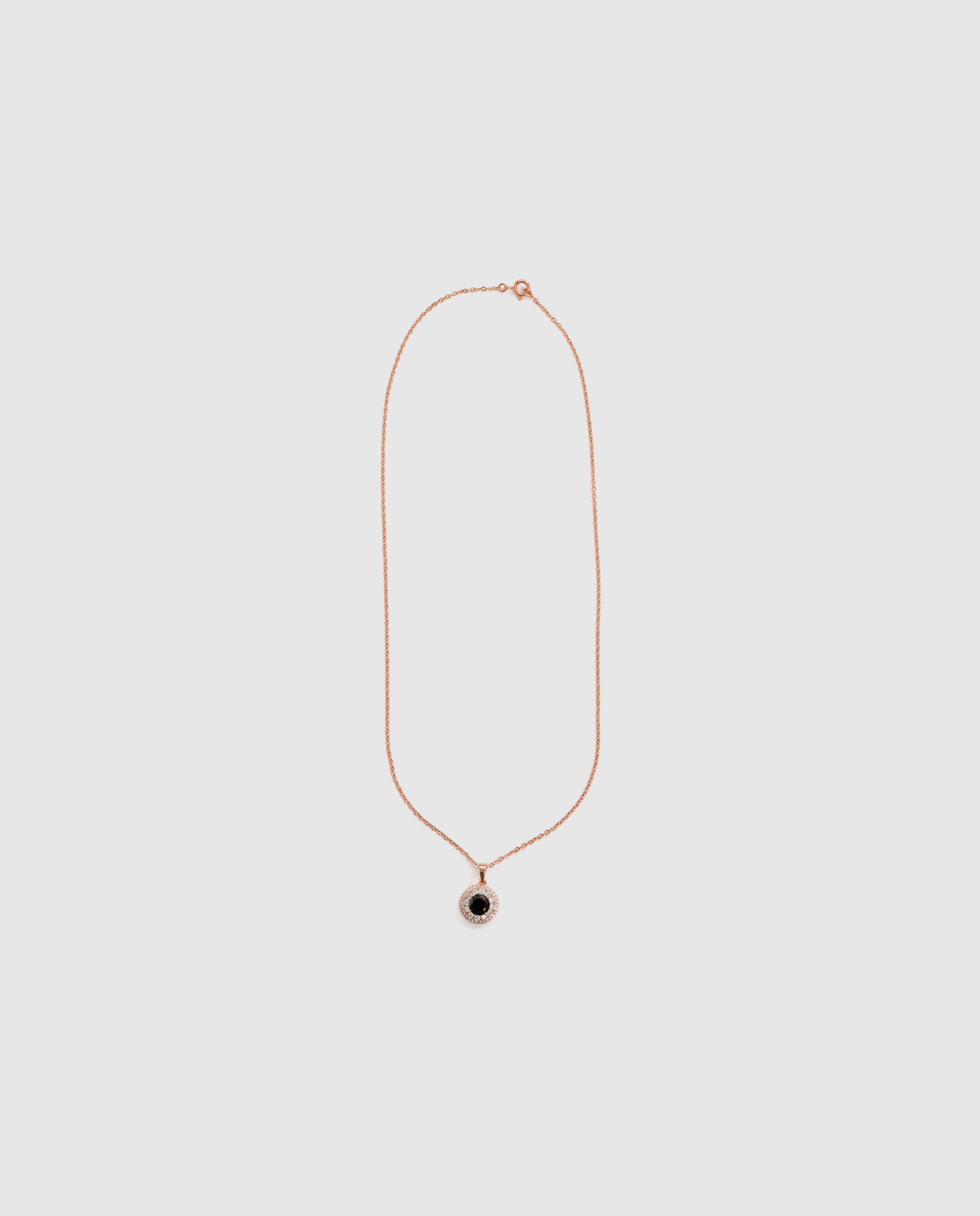 Colar Special Edition com Acabamento em Ouro Rosa de 18k com Zirconita Onix Preto-3
