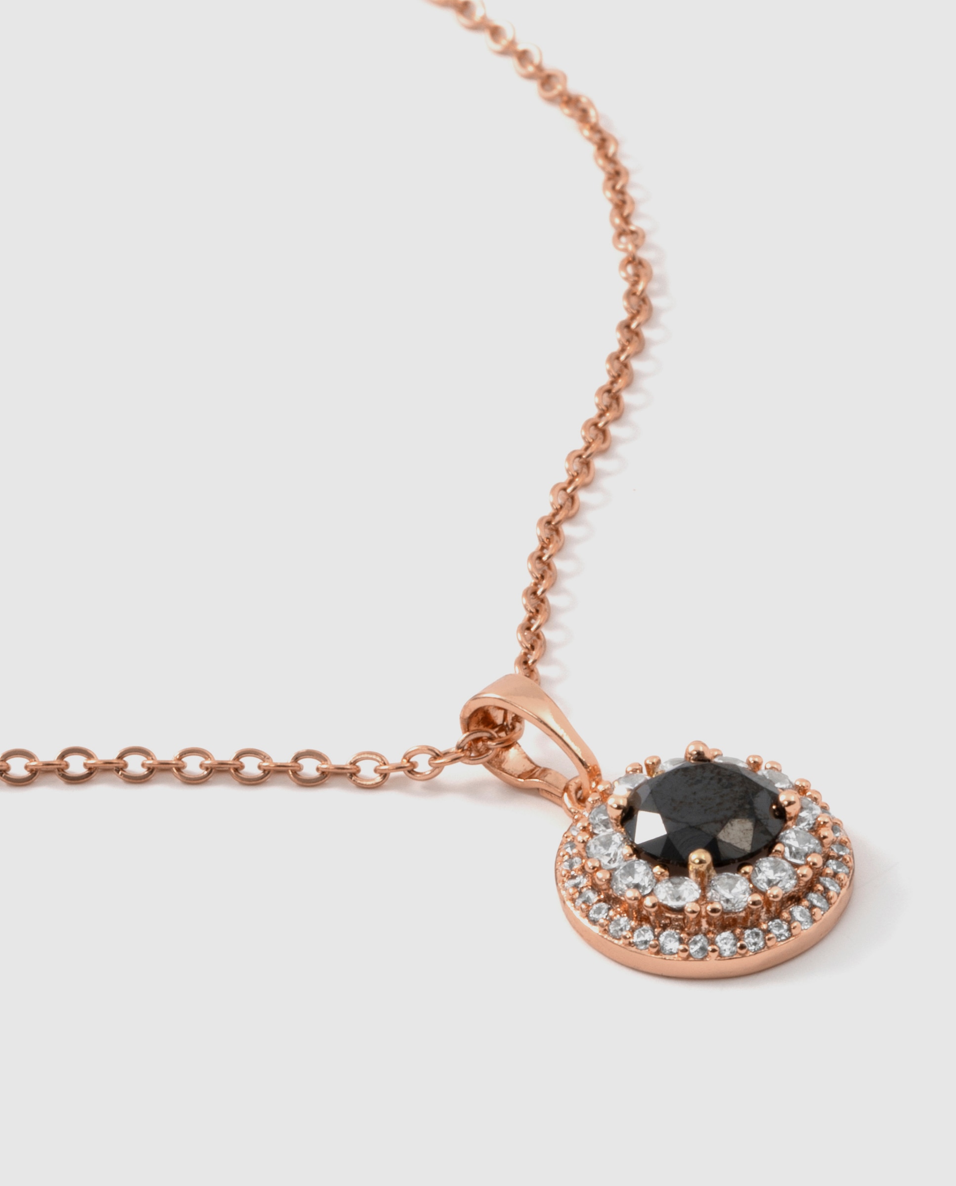 Colar Special Edition com Acabamento em Ouro Rosa de 18k com Zirconita Onix Preto-6