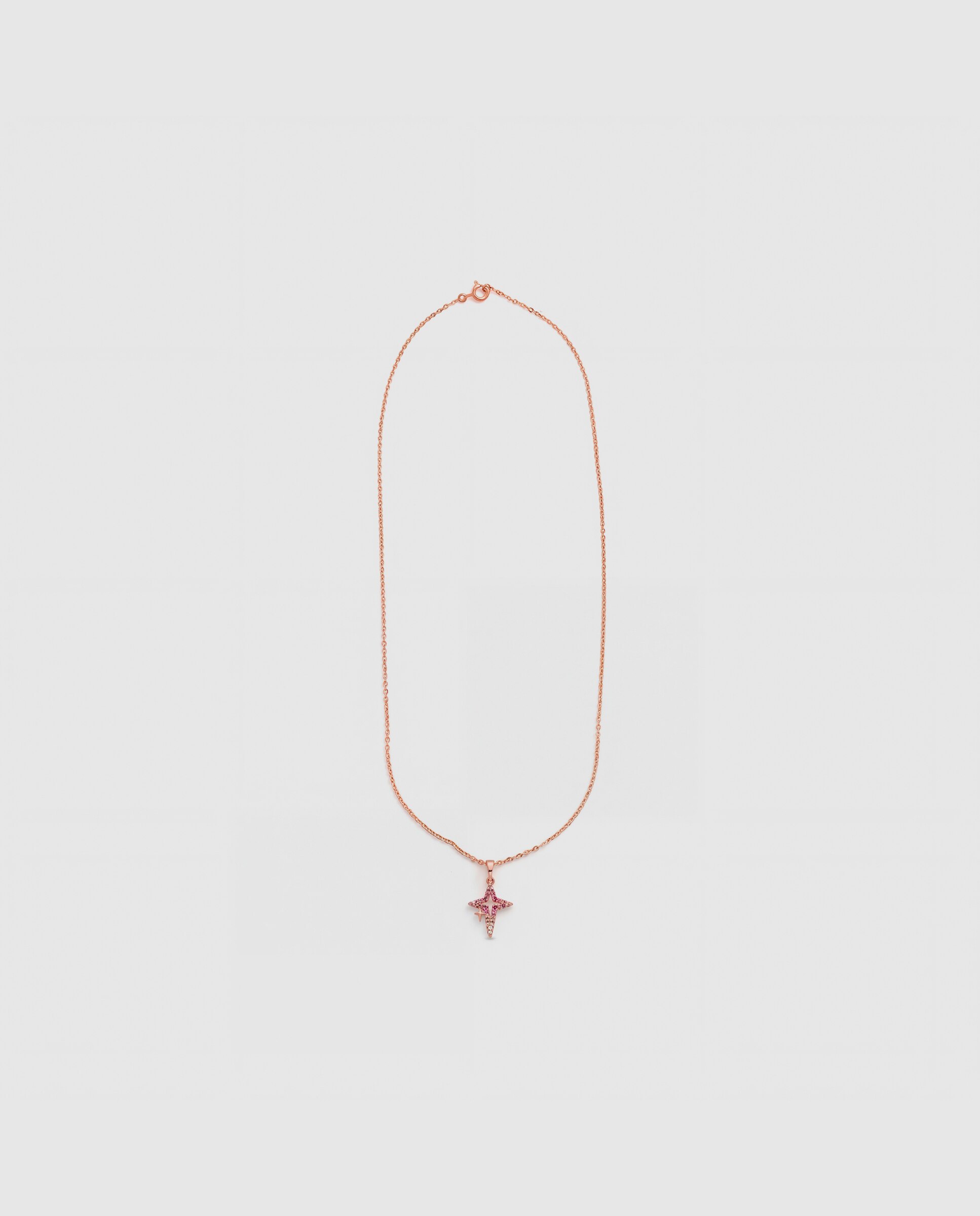 Colar Special Edition com Acabamento em Ouro Rosa de 18k e Zirconita Rubi Rosa-3