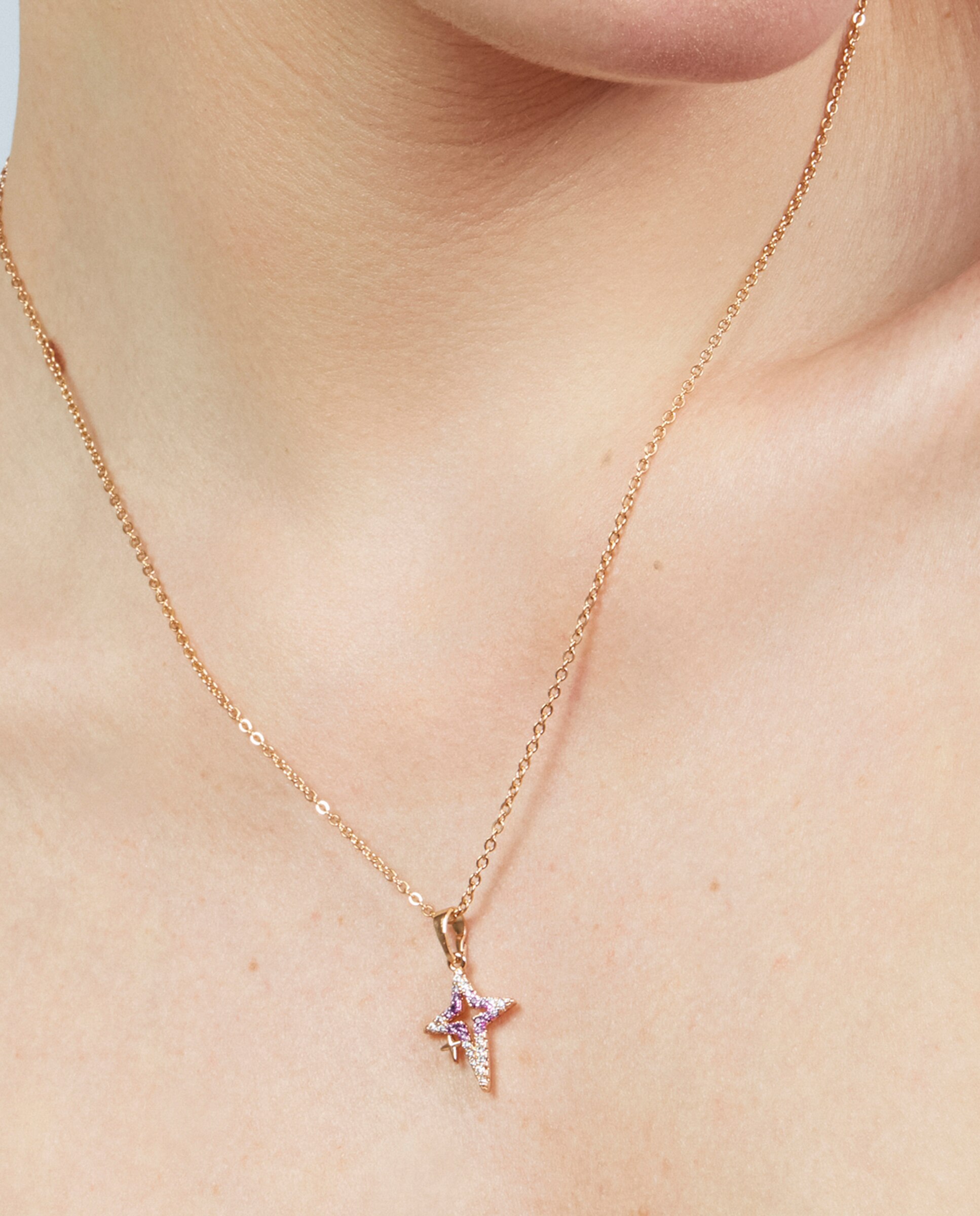 Colar Special Edition com Acabamento em Ouro Rosa de 18k e Zirconita Rubi Rosa-4