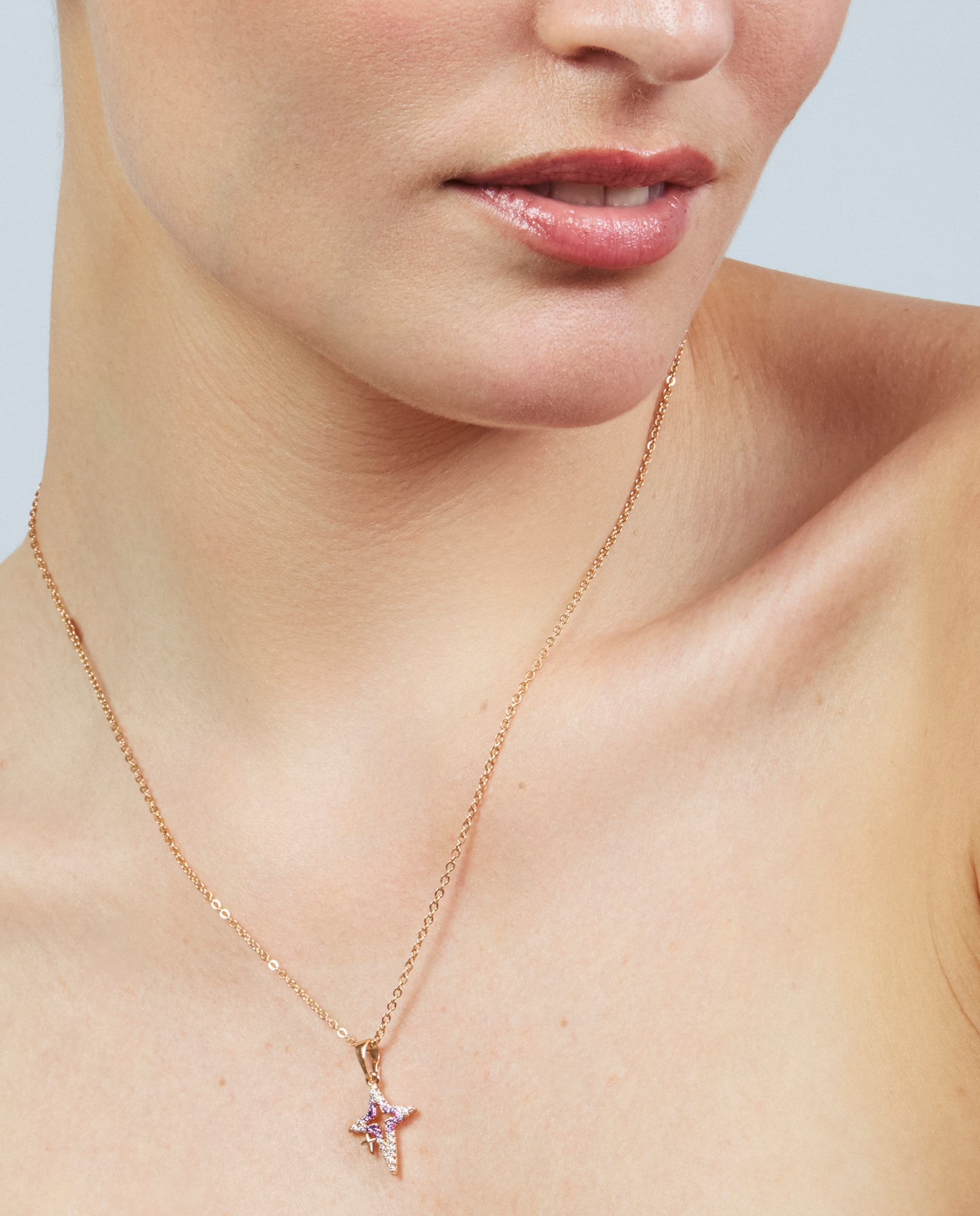 Colar Special Edition com Acabamento em Ouro Rosa de 18k e Zirconita Rubi Rosa-5