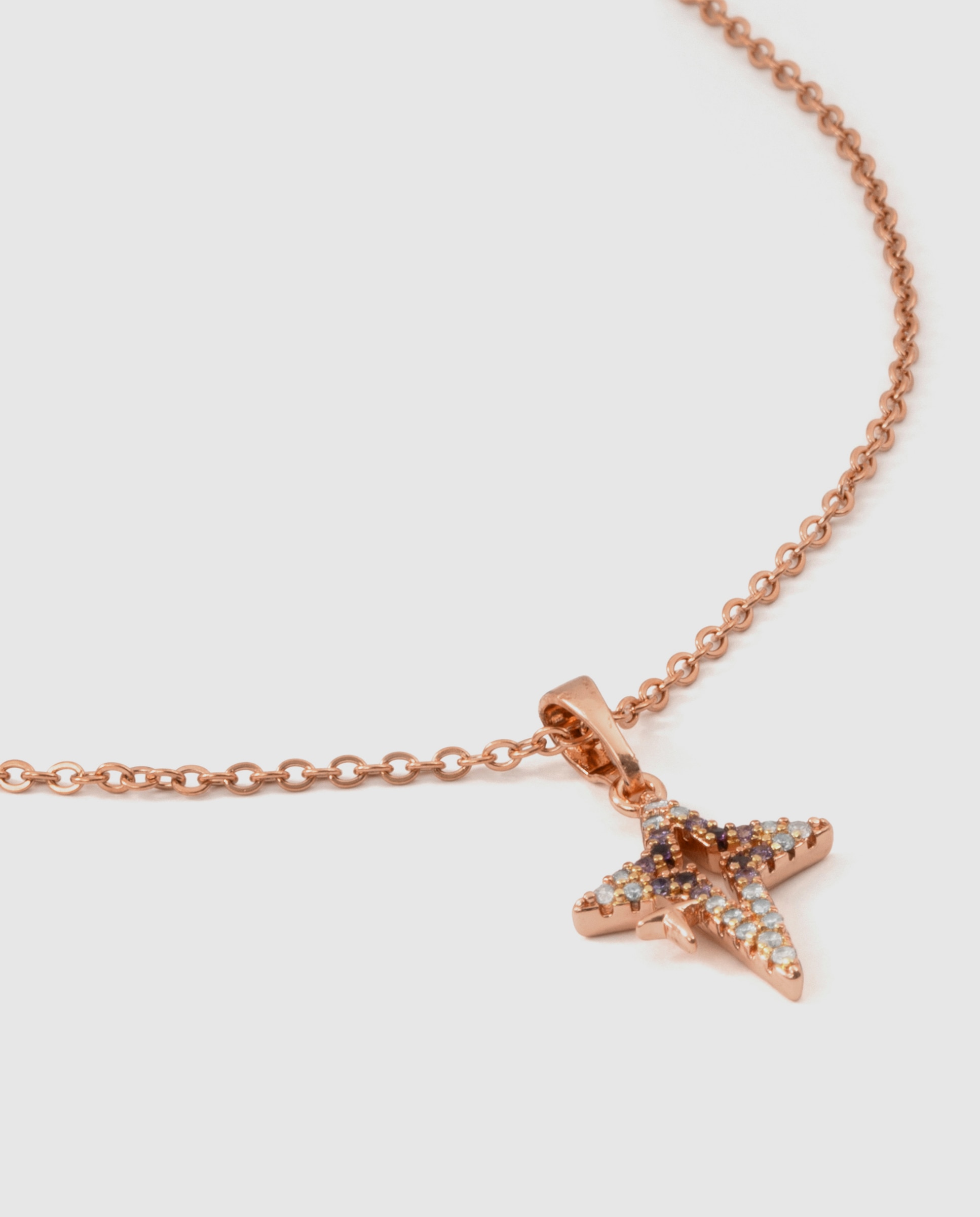 Colar Special Edition com Acabamento em Ouro Rosa de 18k e Zirconita Rubi Rosa-6