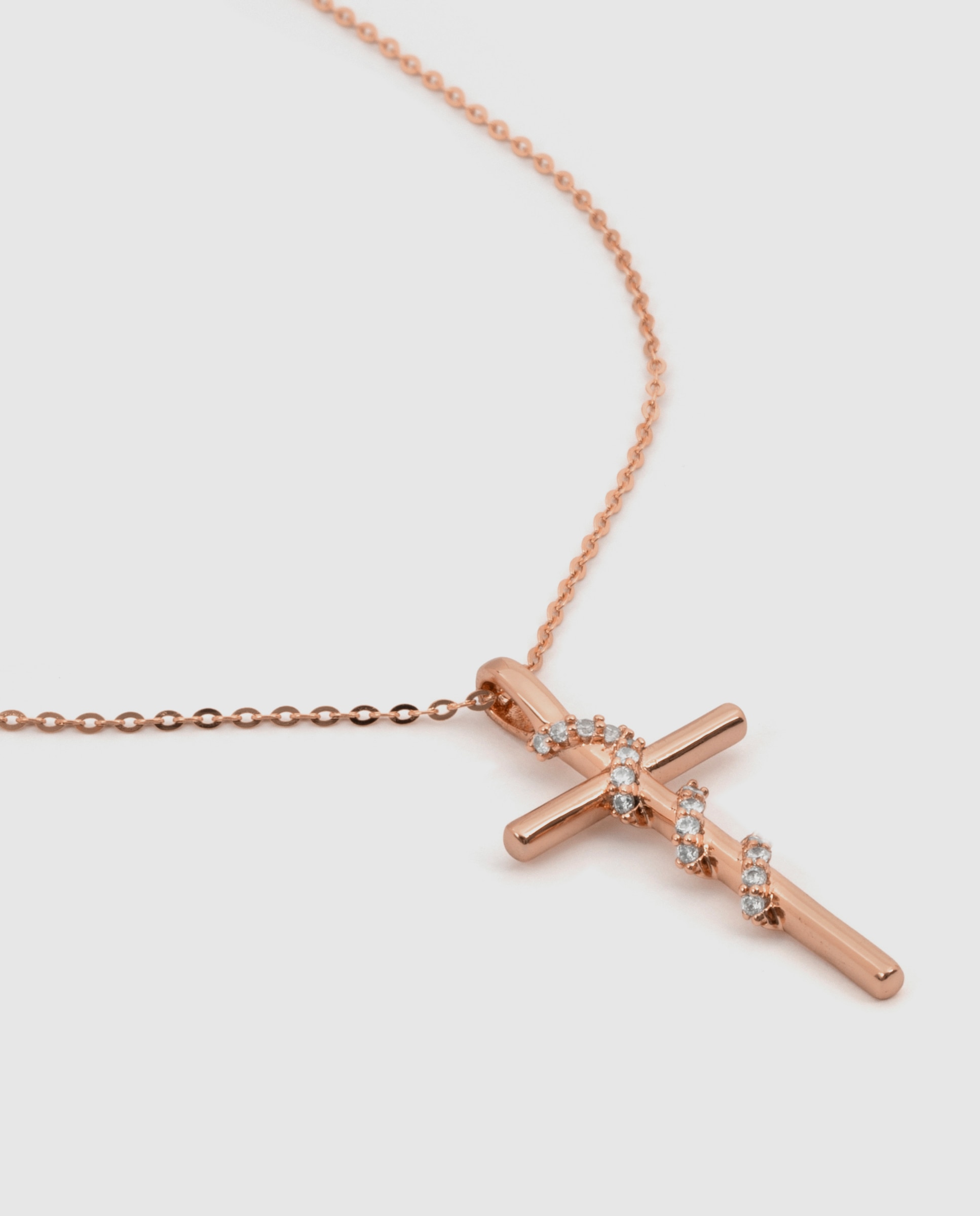 Colar Special Edition Acabado em Ouro Rosa de 18k com Zirconita Brilhante Rosa-6