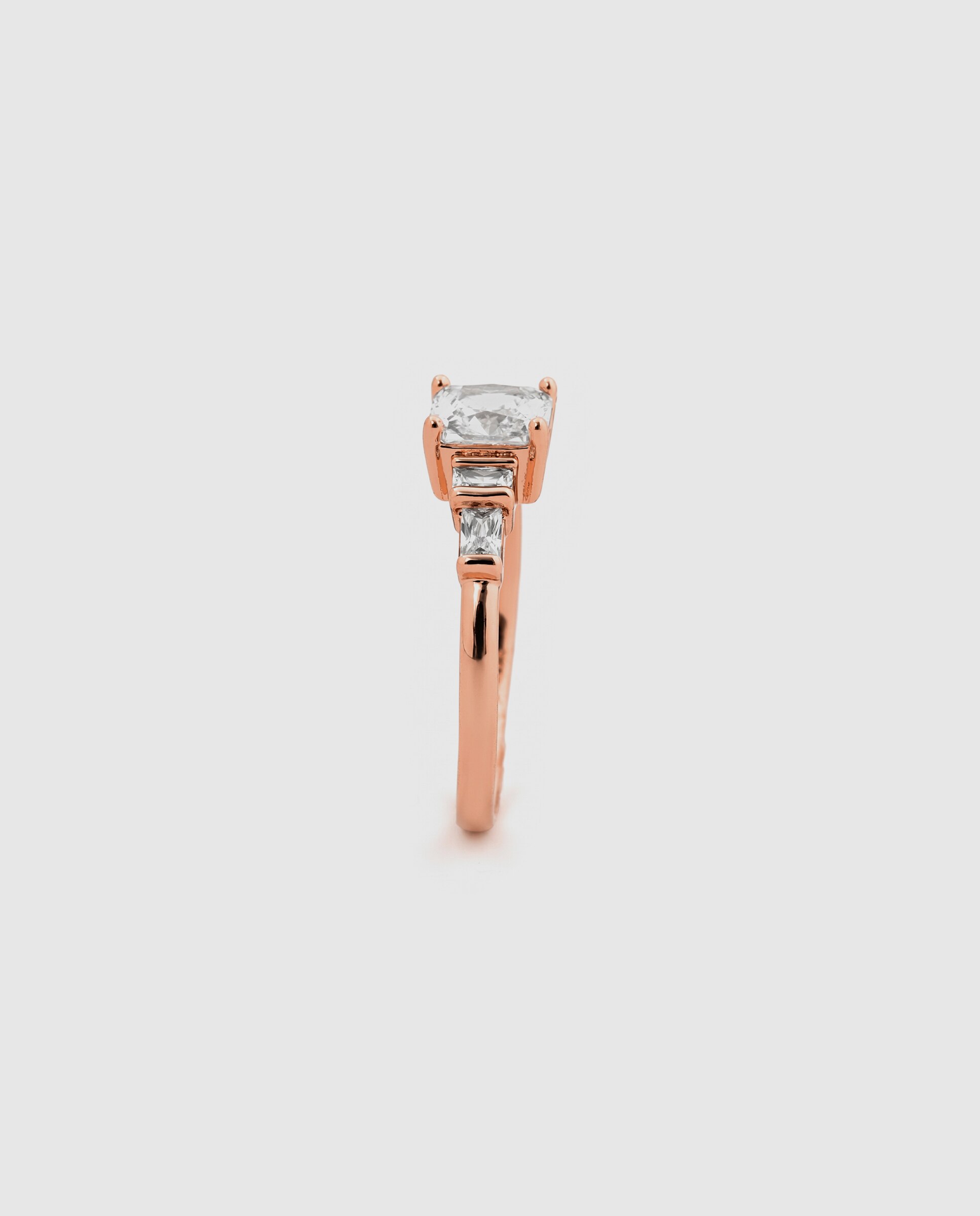 Anel Special Edition Acabado em Ouro Rosa de 18k com Zirconita Brilhante Rosa-3