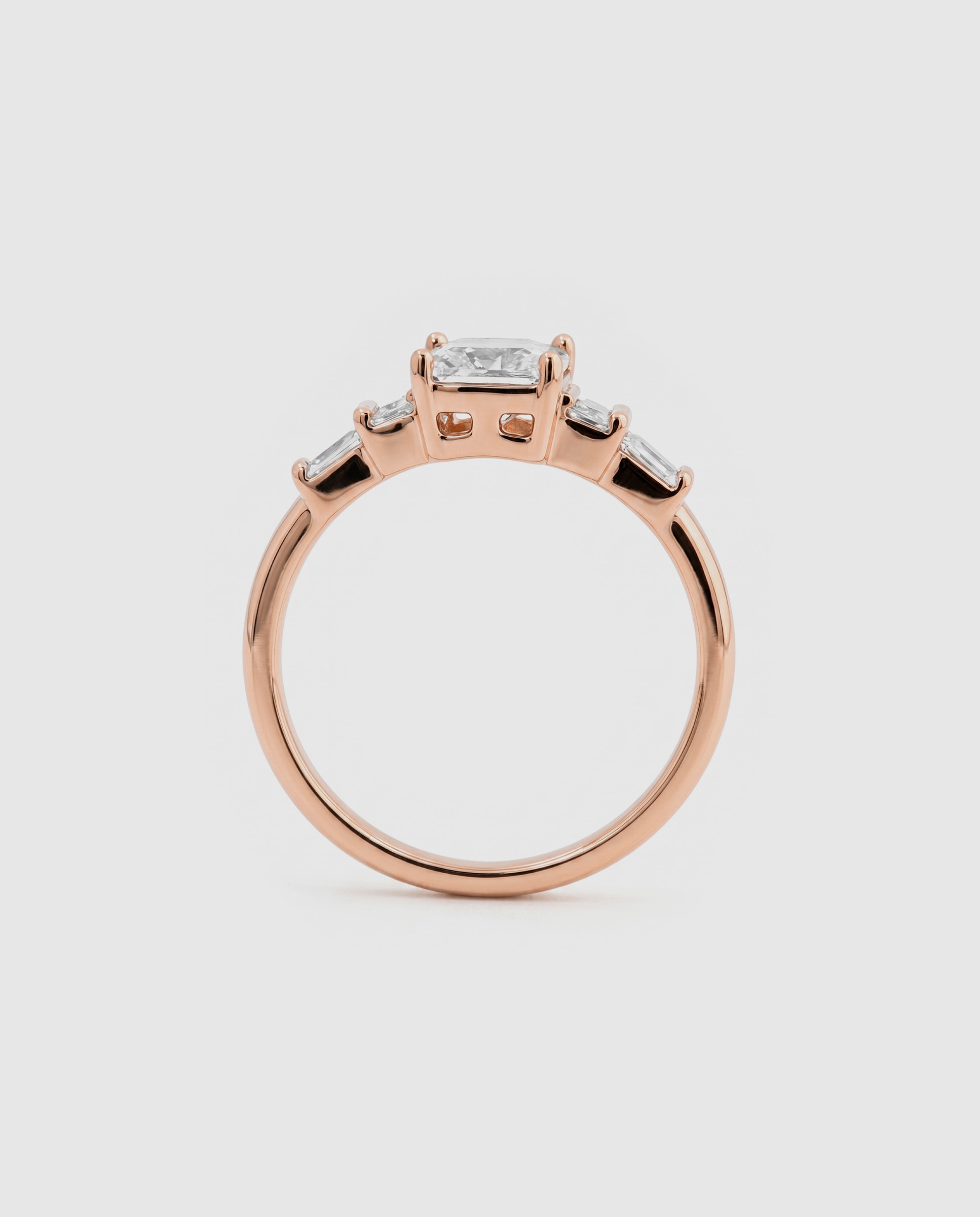 Anel Special Edition Acabado em Ouro Rosa de 18k com Zirconita Brilhante Rosa-7