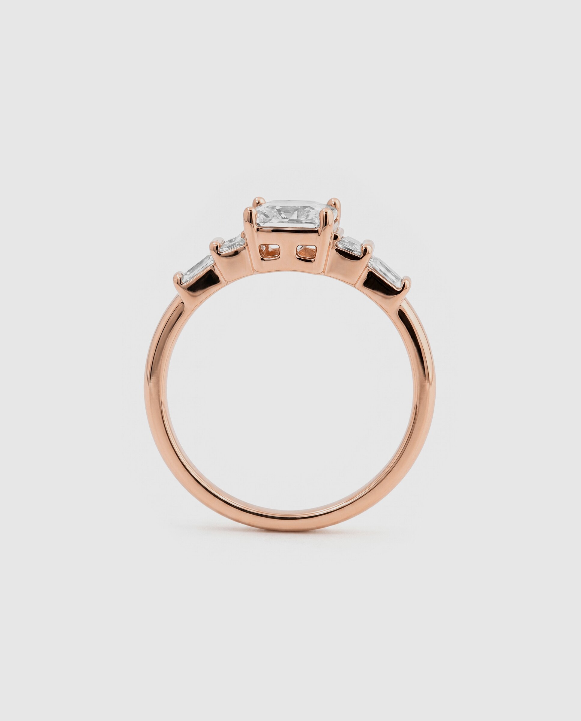 Anel Special Edition Acabado em Ouro Rosa de 18k com Zirconita Brilhante Rosa-7