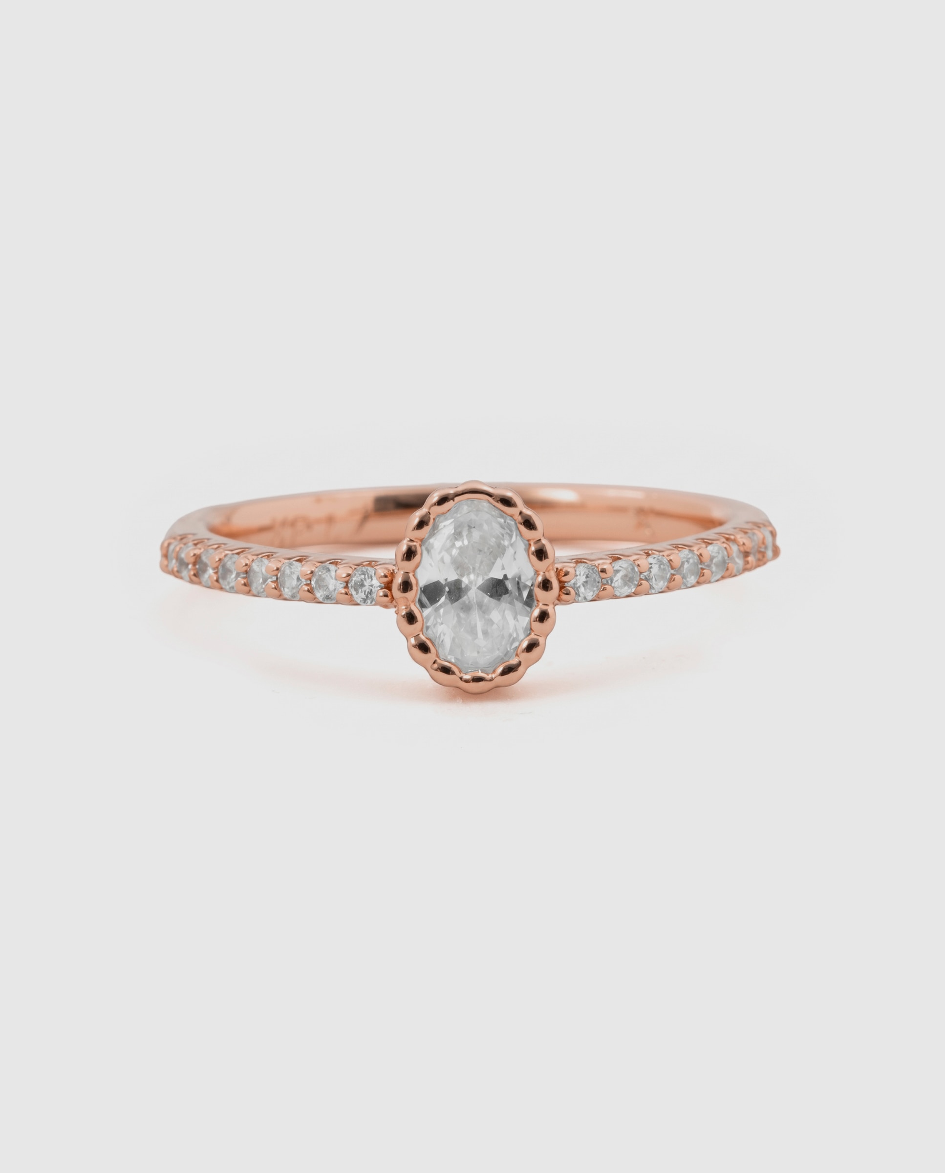 Anel Special Edition Acabado em Ouro Rosa de 18k com Zirconita Brilhante Rosa-6