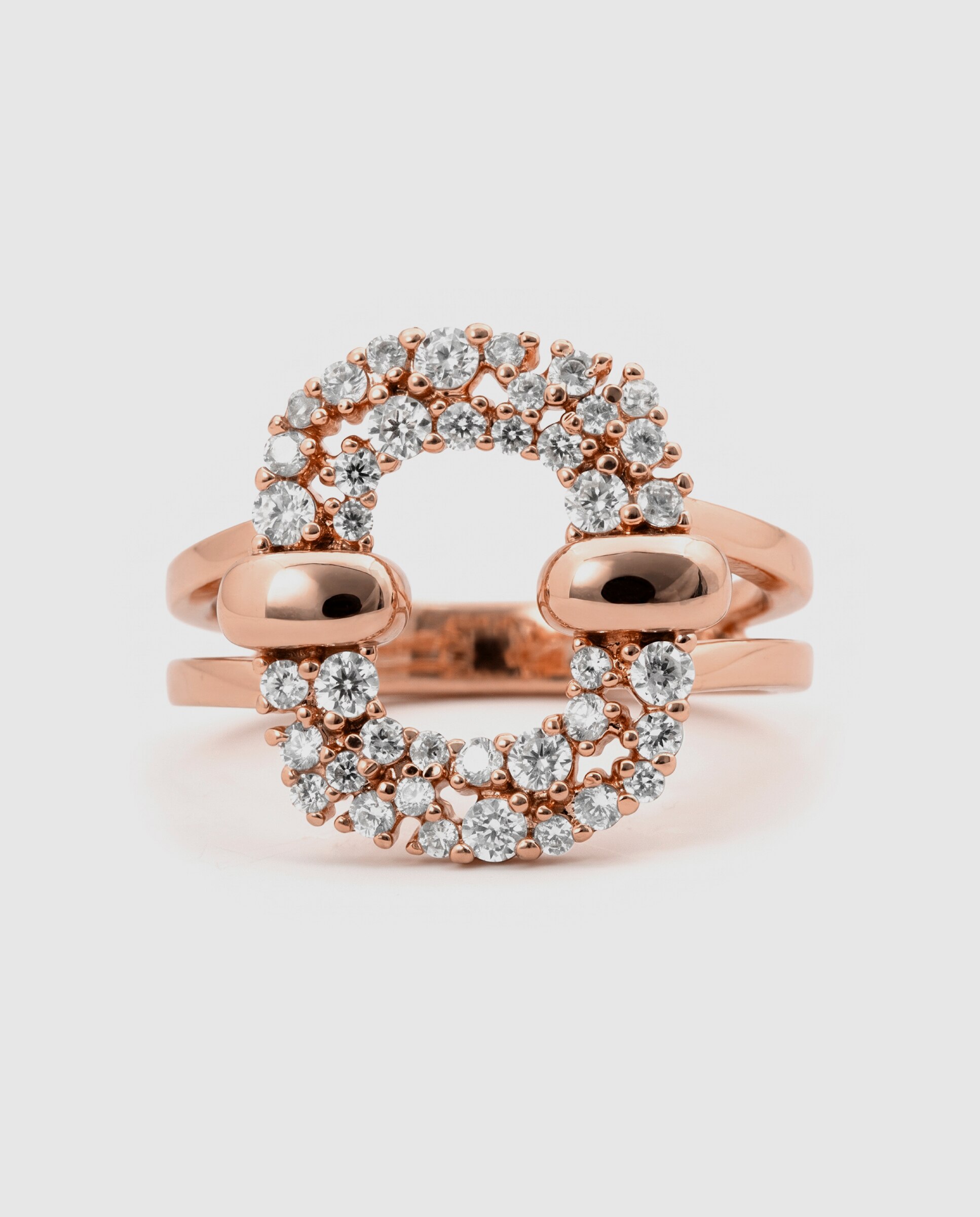 Anel Special Edition Acabado em Ouro Rosa de 18k com Zirconita Brilhante Rosa-6