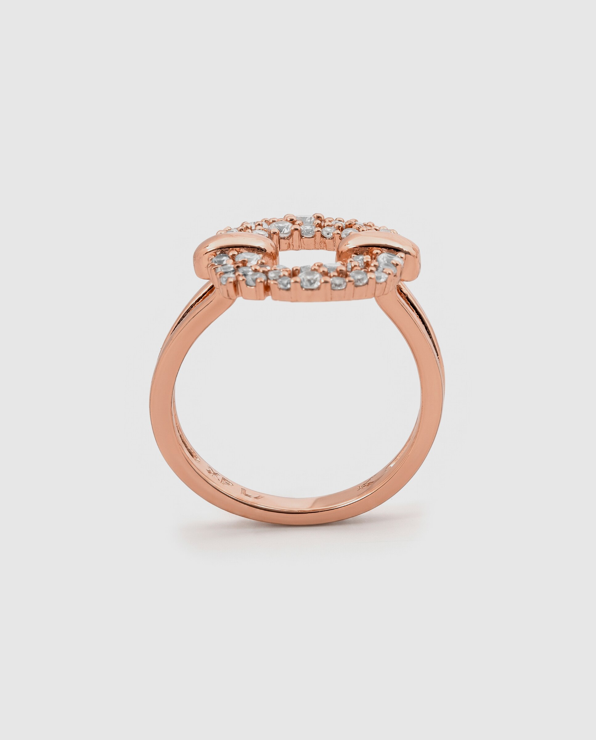 Anel Special Edition Acabado em Ouro Rosa de 18k com Zirconita Brilhante Rosa-7