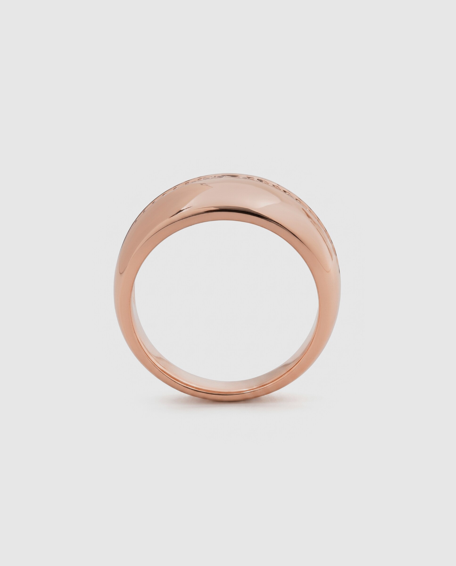 Anel Special Edition Acabado em Ouro Rosa 18k com Zirconita Brilhante Rosa-7
