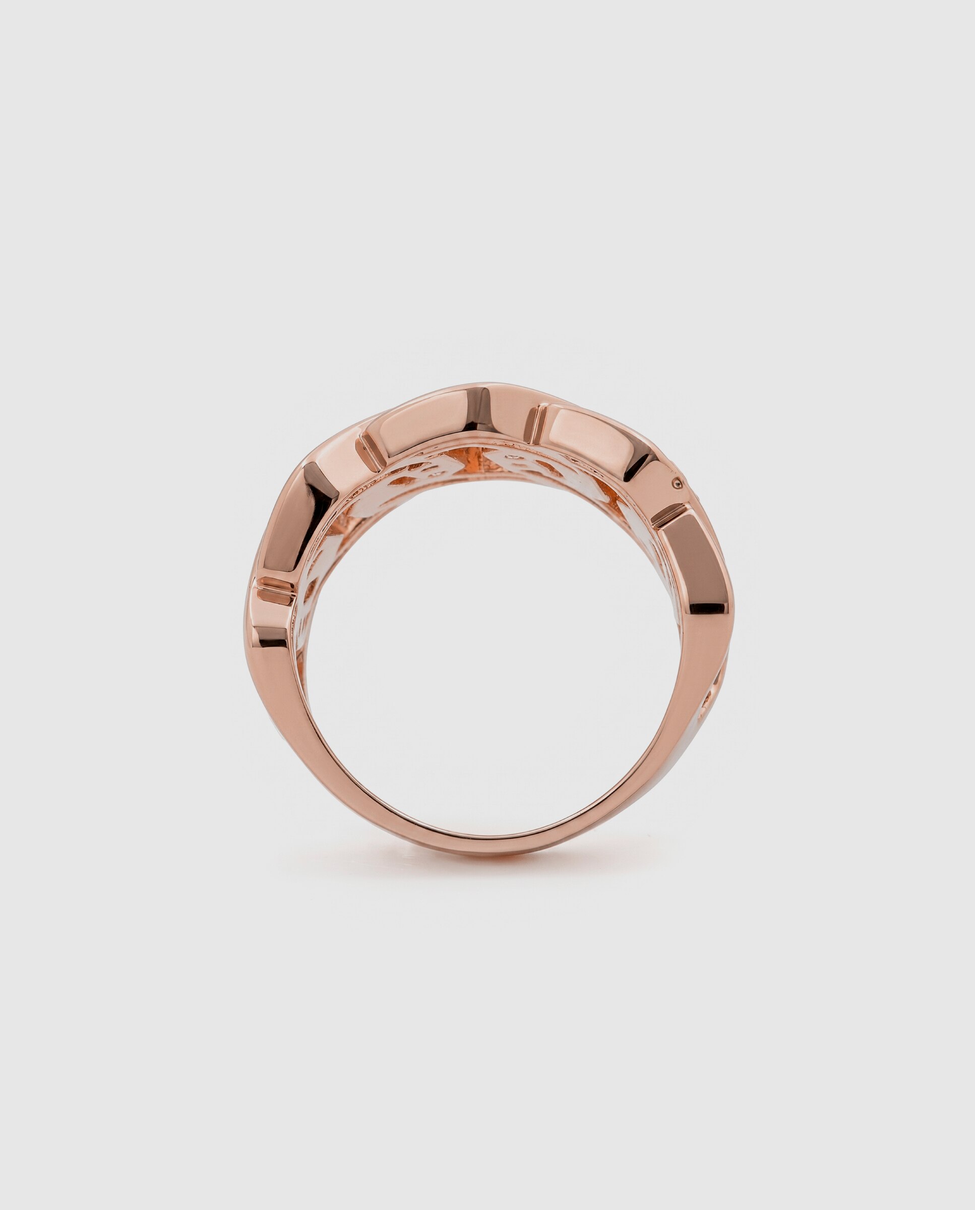 Anel Special Edition Acabado em Ouro Rosa de 18k com Zirconita Brilhante Rosa-7