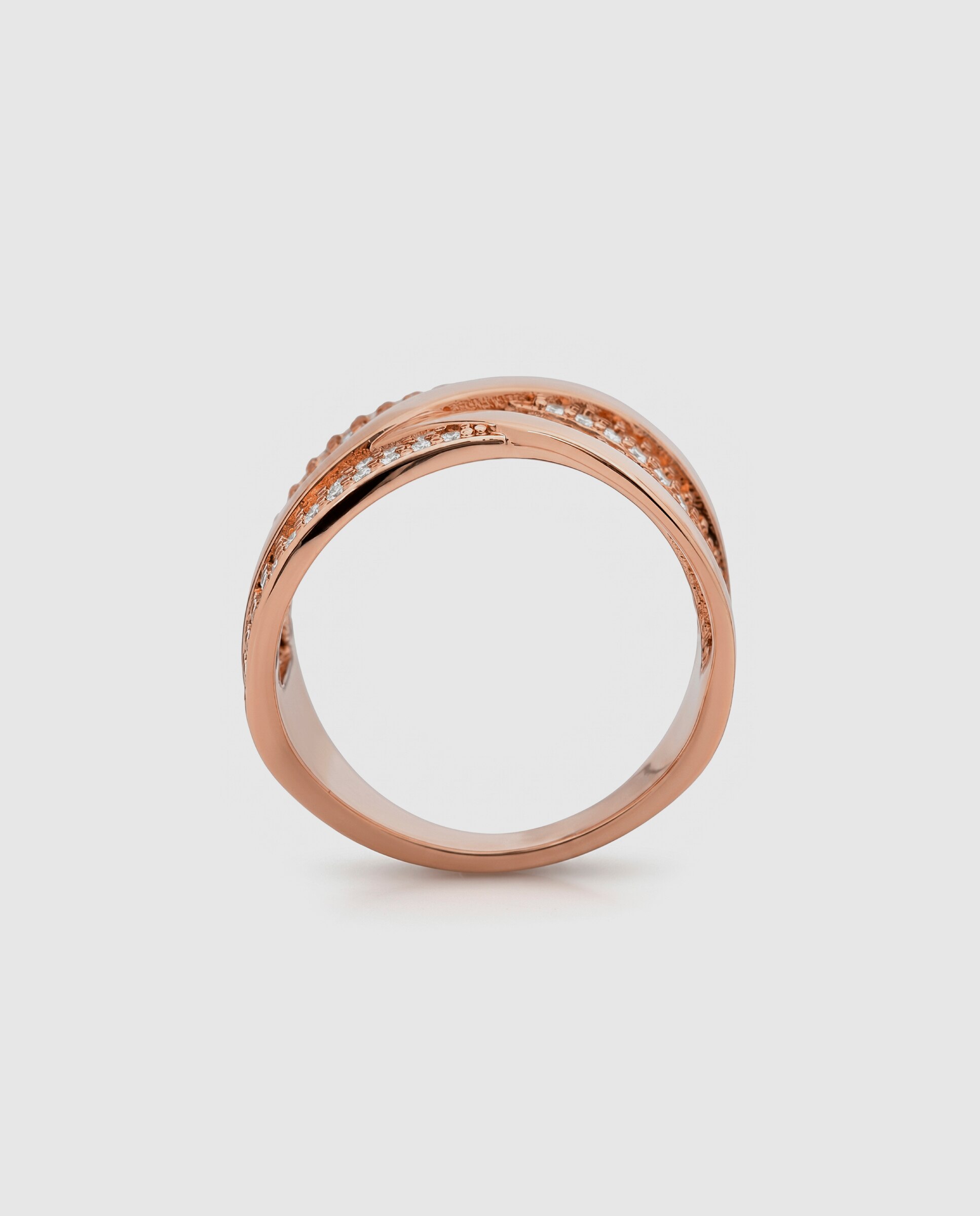 Anel Special Edition Acabado em Ouro Rosa de 18k com Zirconita Brilhante Rosa-7