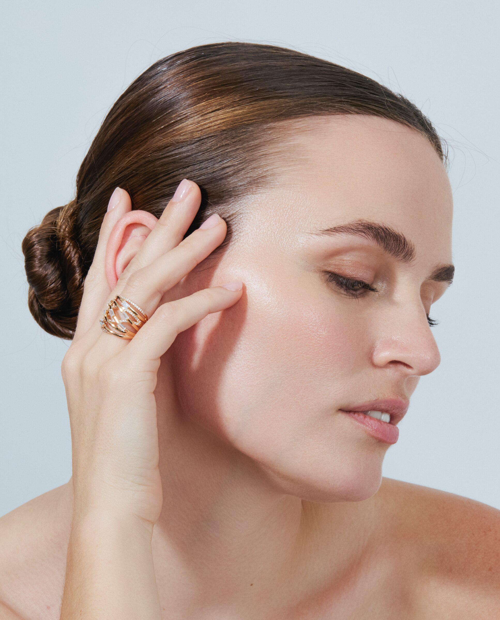 Anel Special Edition Acabado em Ouro Rosa de 18k com Zirconita Brilhante Rosa-2