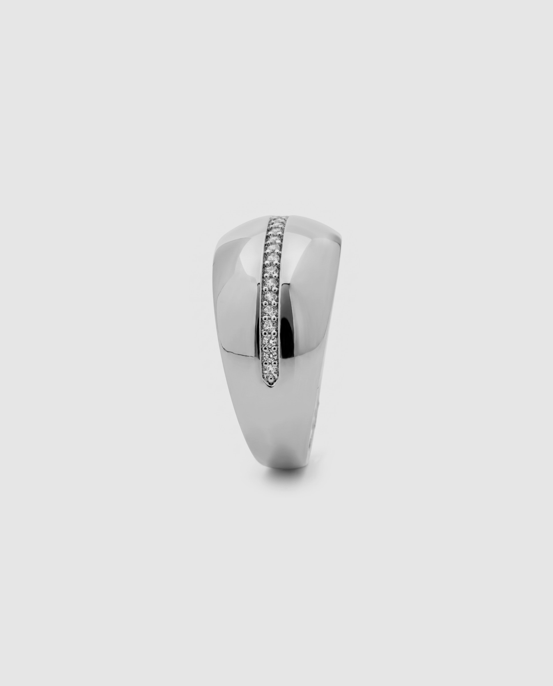 Anel Special Edition com Acabamento em Ródio e Zirconita Brilhante Prateado-3