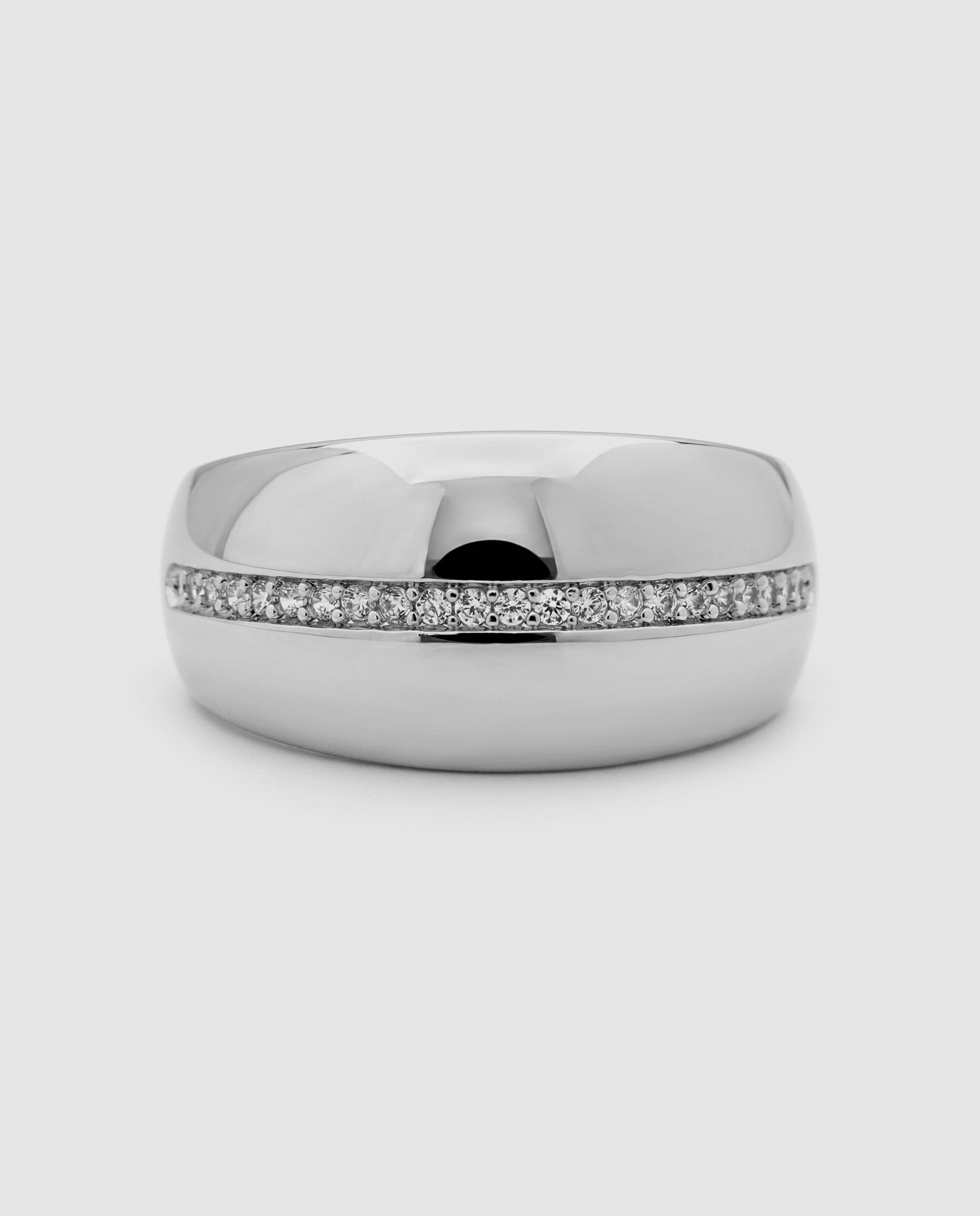 Anel Special Edition com Acabamento em Ródio e Zirconita Brilhante Prateado-6
