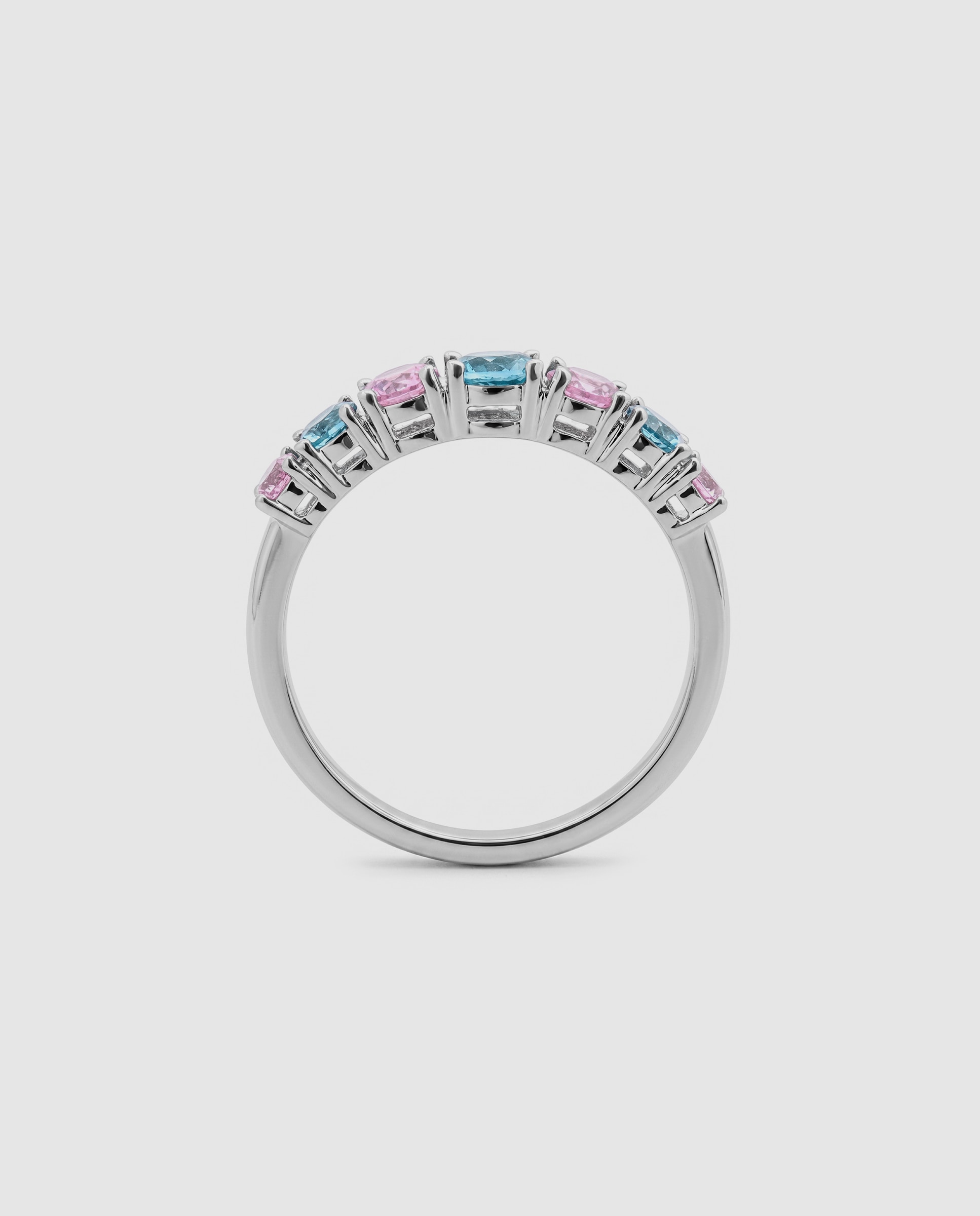 Anel Special Edition com Acabamento em Ródio e Zirconita Multicolor-7