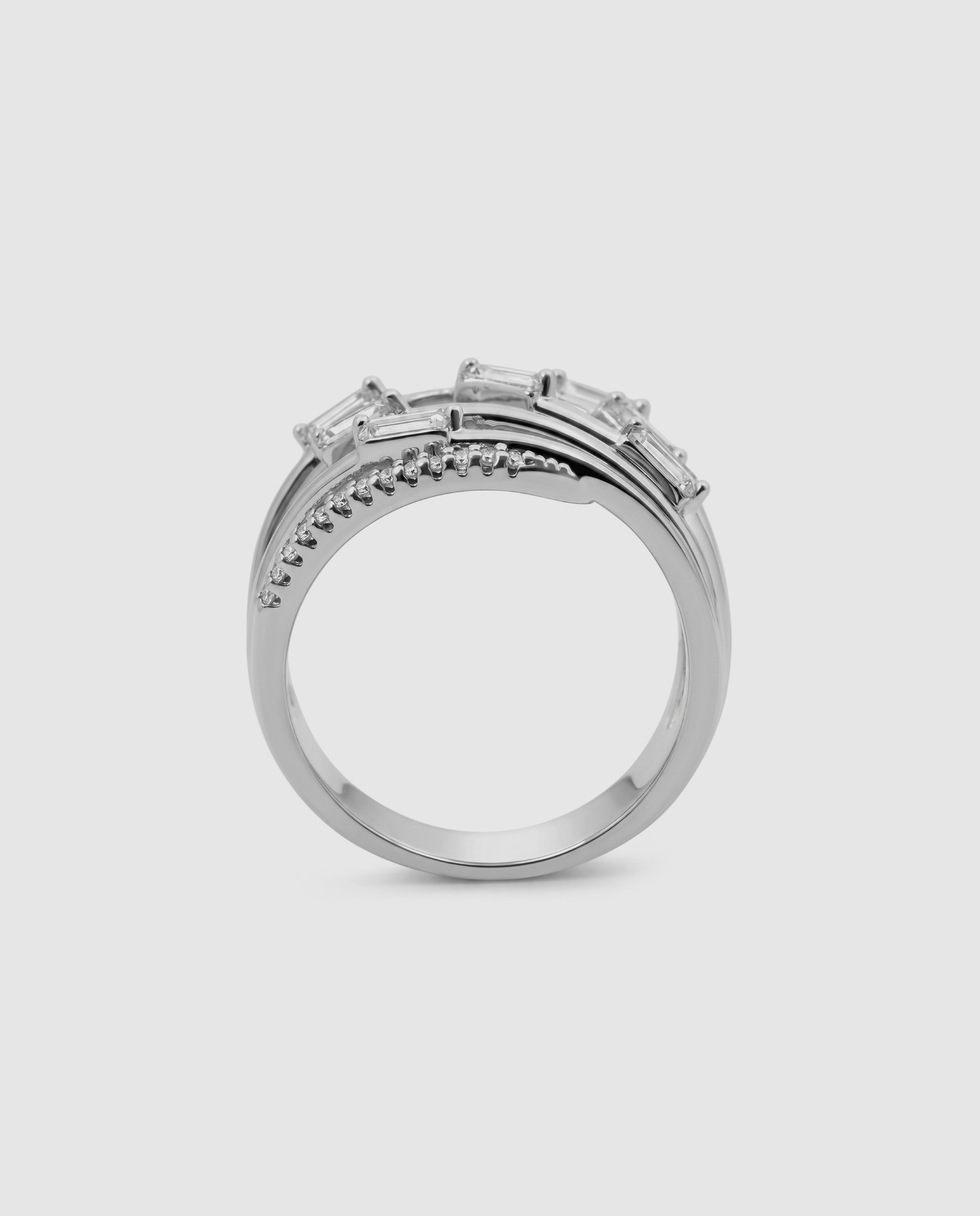 Anel Special Edition com Acabamento em Ródio e Zirconita Brilhante Prateado-7
