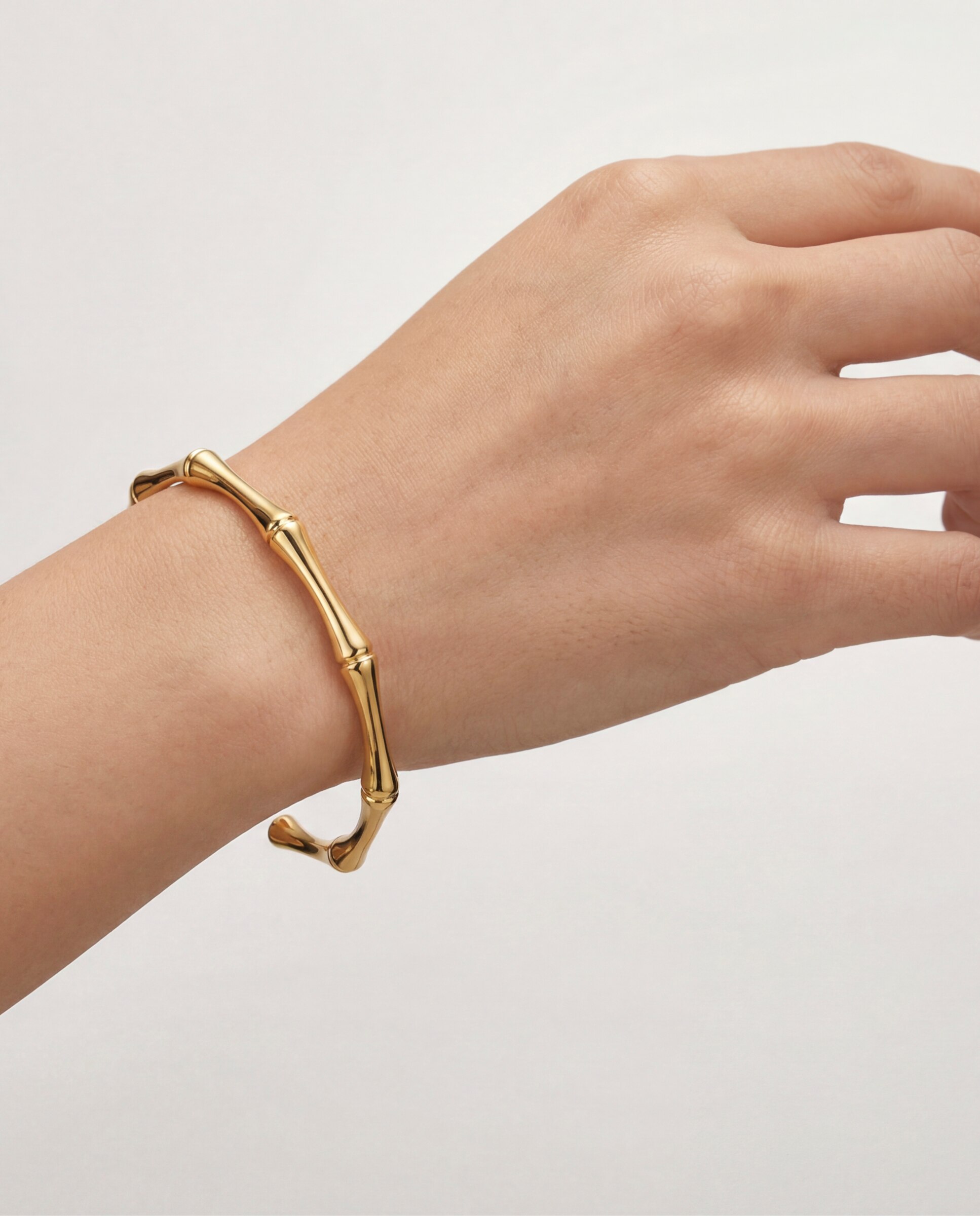 Pulseira Africa Acabada em Ouro Amarelo de 18k Dourado-5