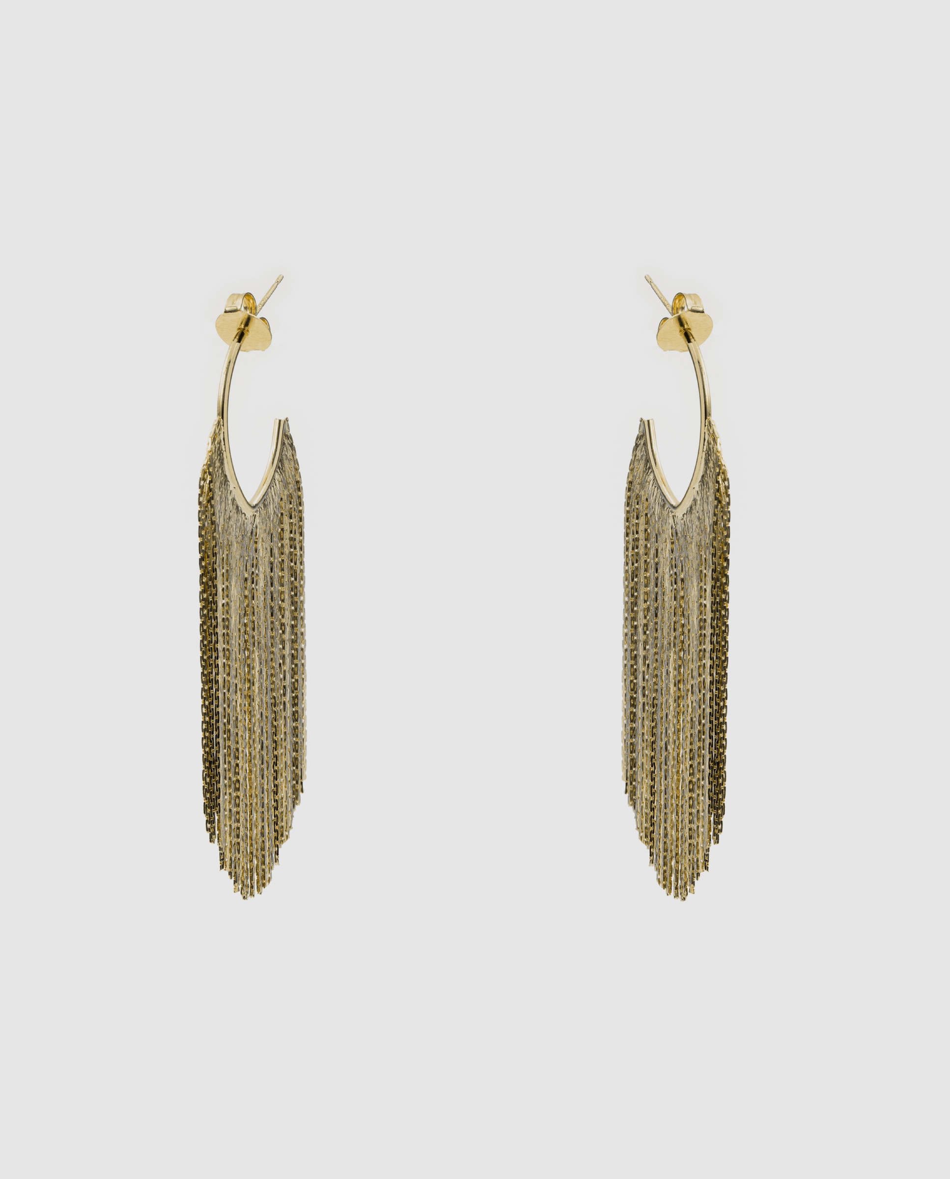 Brincos Africa Acabados em Ouro Amarelo de 18k Dourado-3