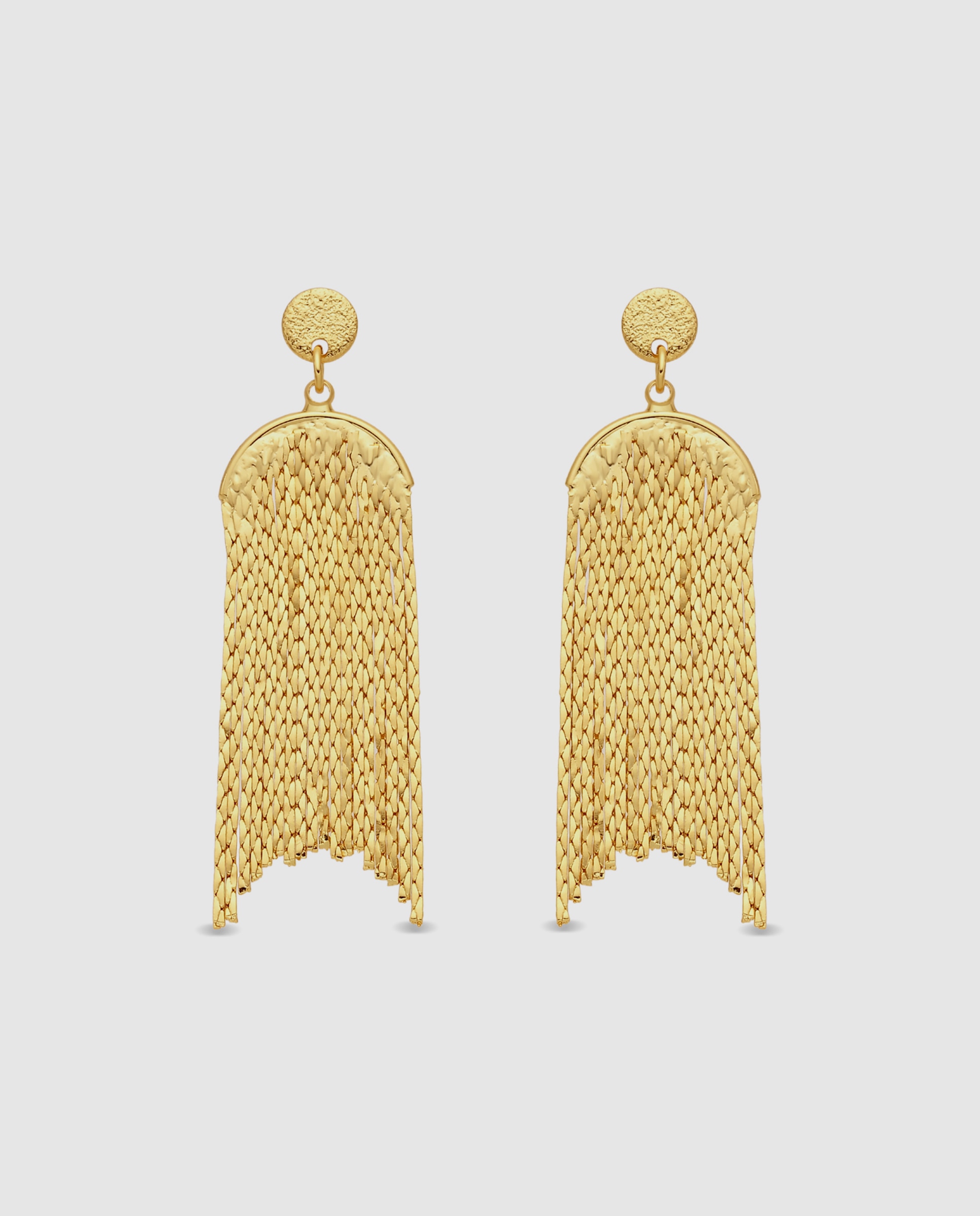 Brincos Africa Acabados em Ouro Amarelo de 18k Dourado-1