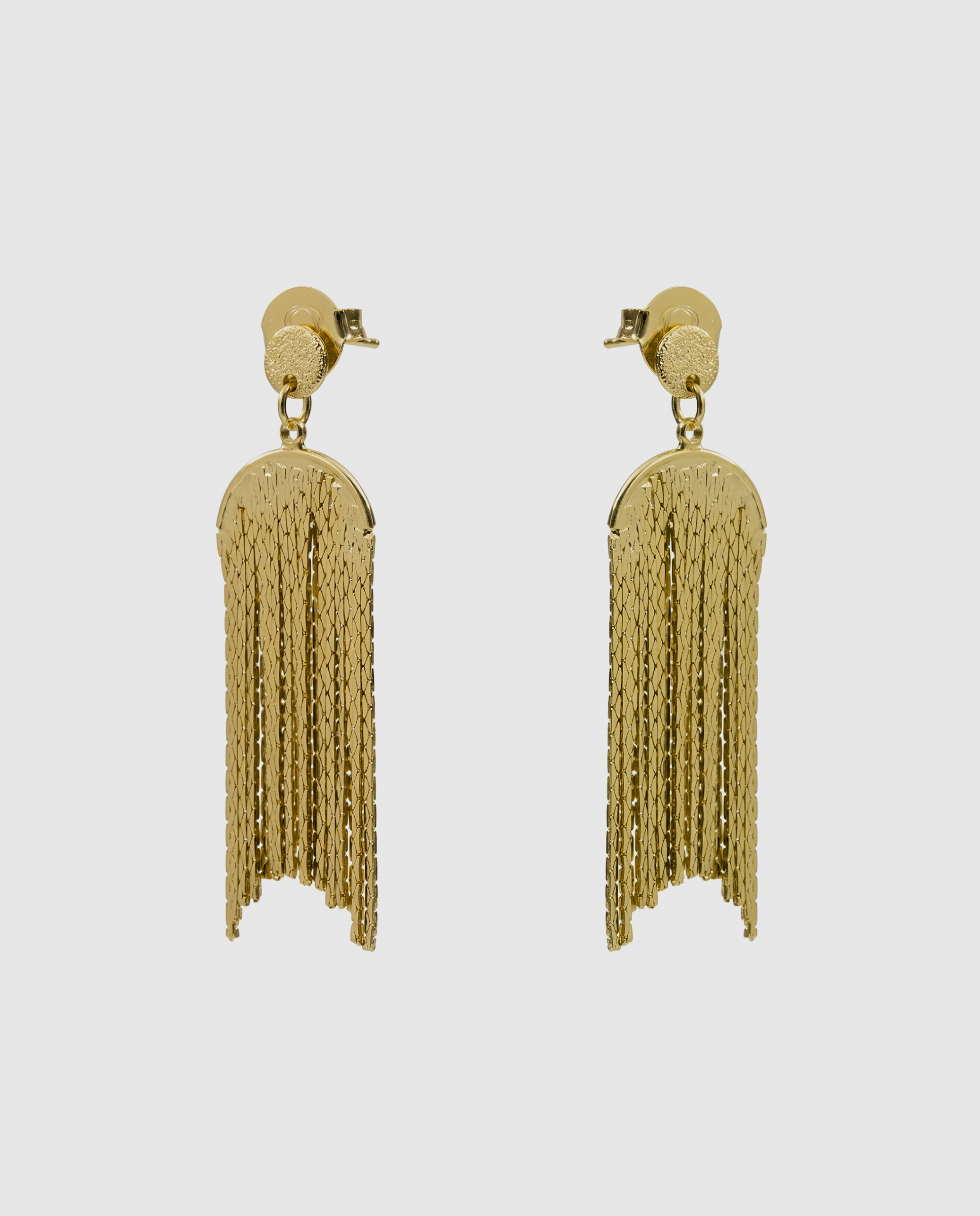 Brincos Africa Acabados em Ouro Amarelo de 18k Dourado-3