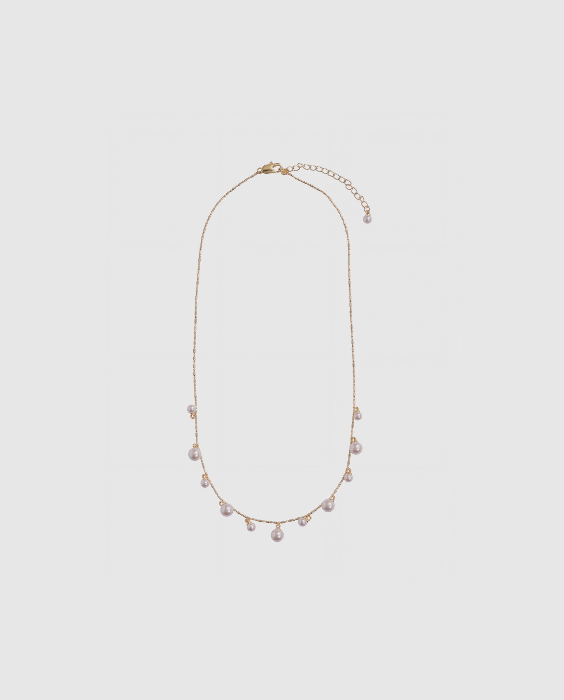 Colar Africa com Acabamento em Ouro Amarelo de 18k e Pérola Branco-3