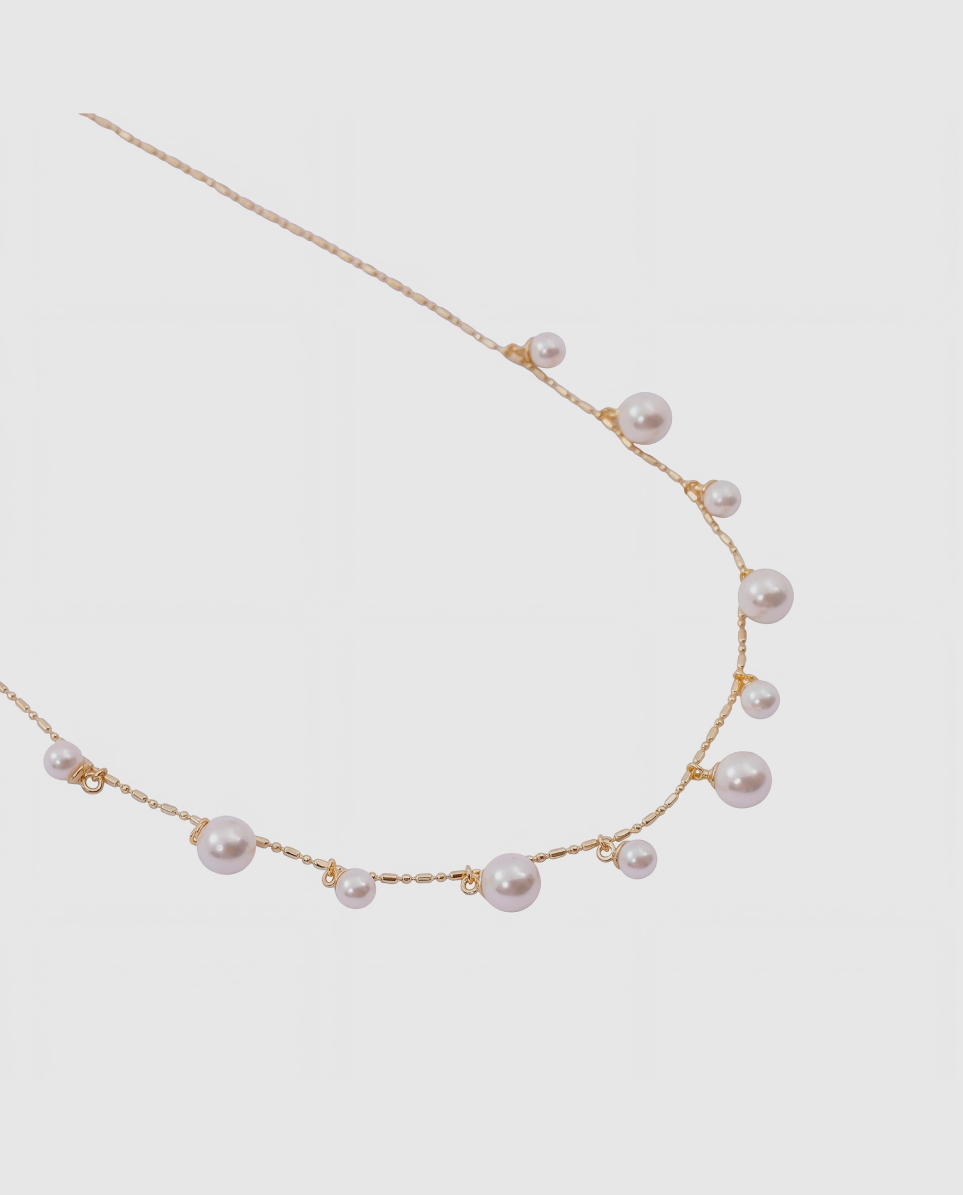 Colar Africa com Acabamento em Ouro Amarelo de 18k e Pérola Branco-6