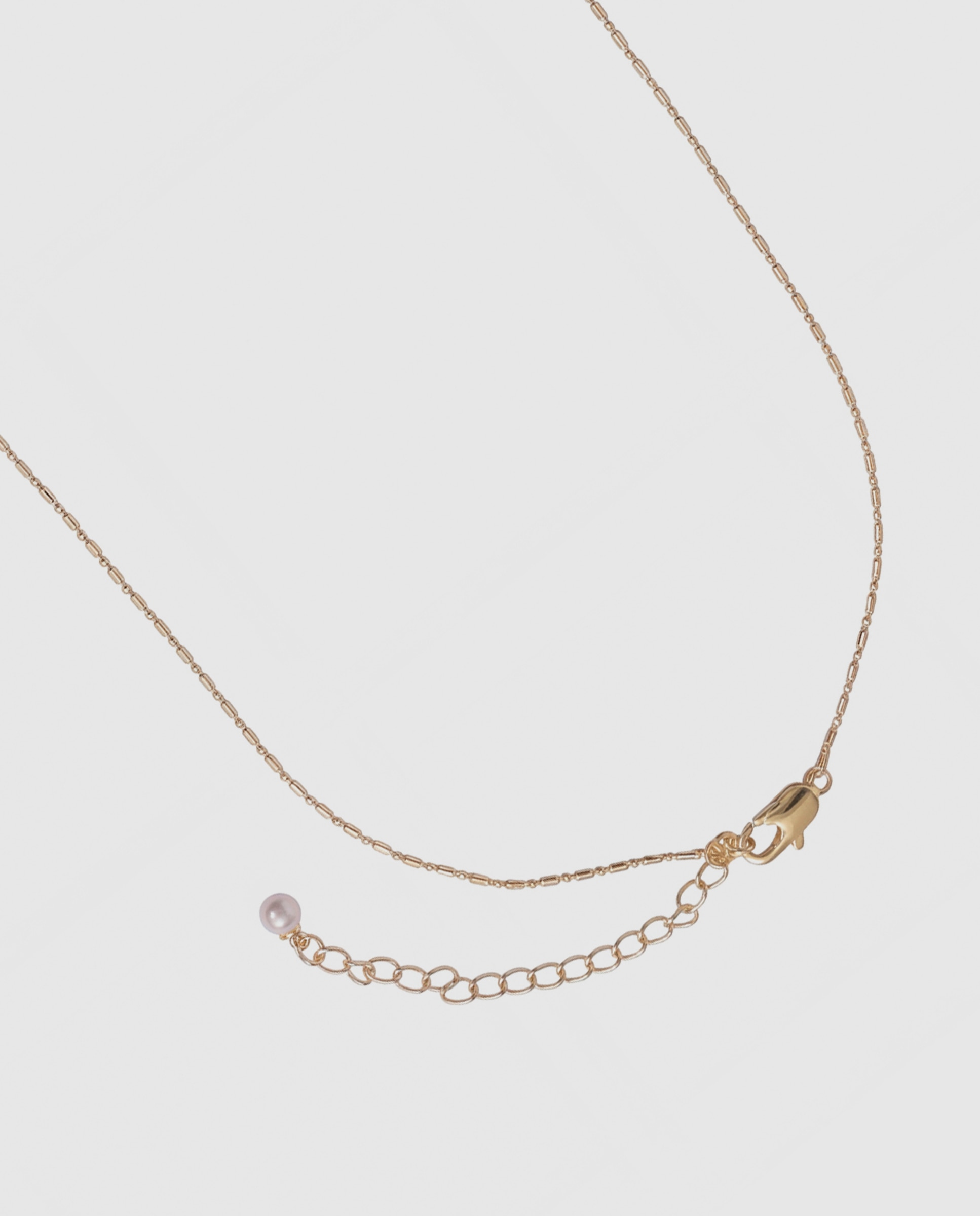 Colar Africa com Acabamento em Ouro Amarelo de 18k e Pérola Branco-7