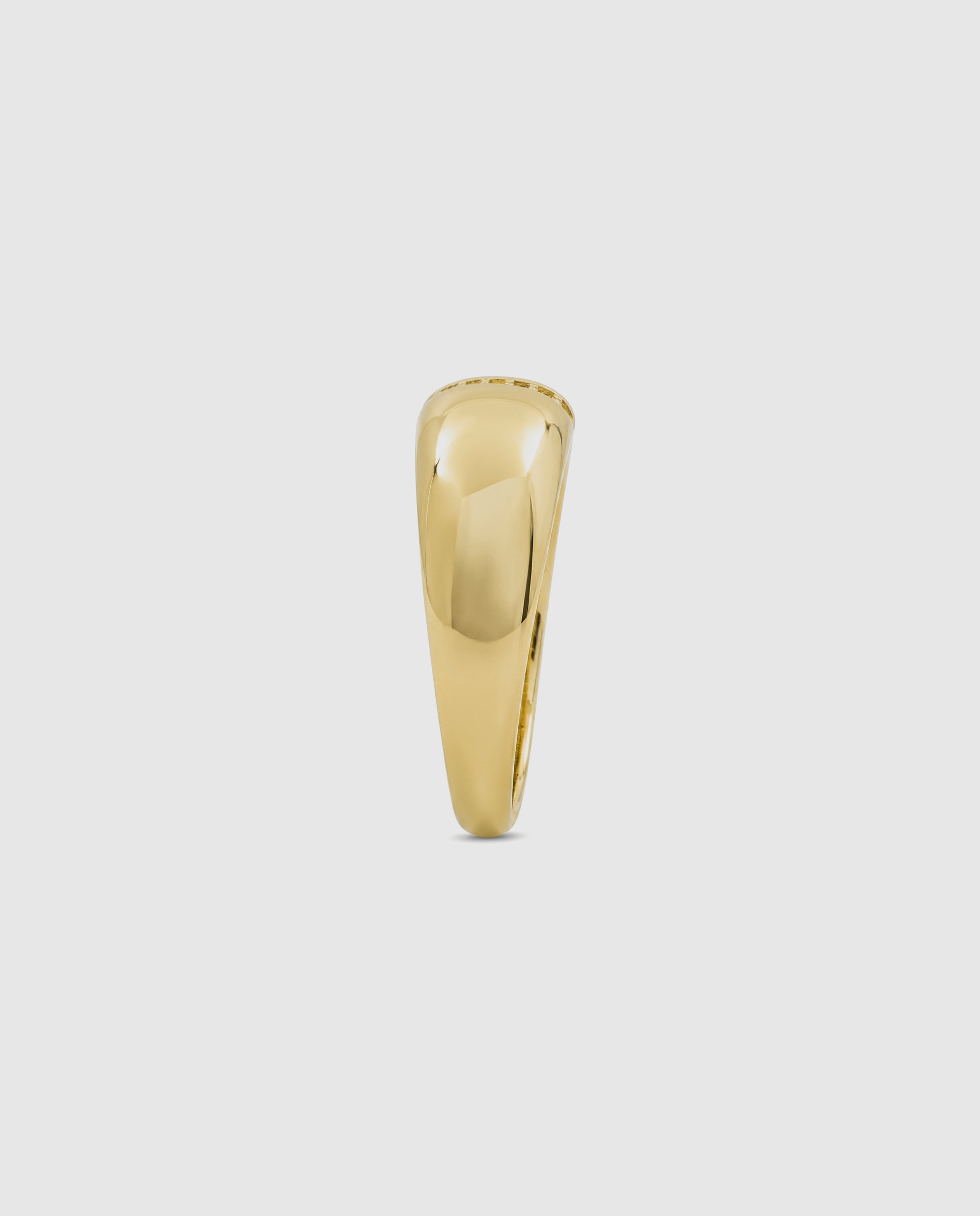 Anel Africa Acabado em Ouro Amarelo de 18k com Zirconita Brilhante Dourado-3