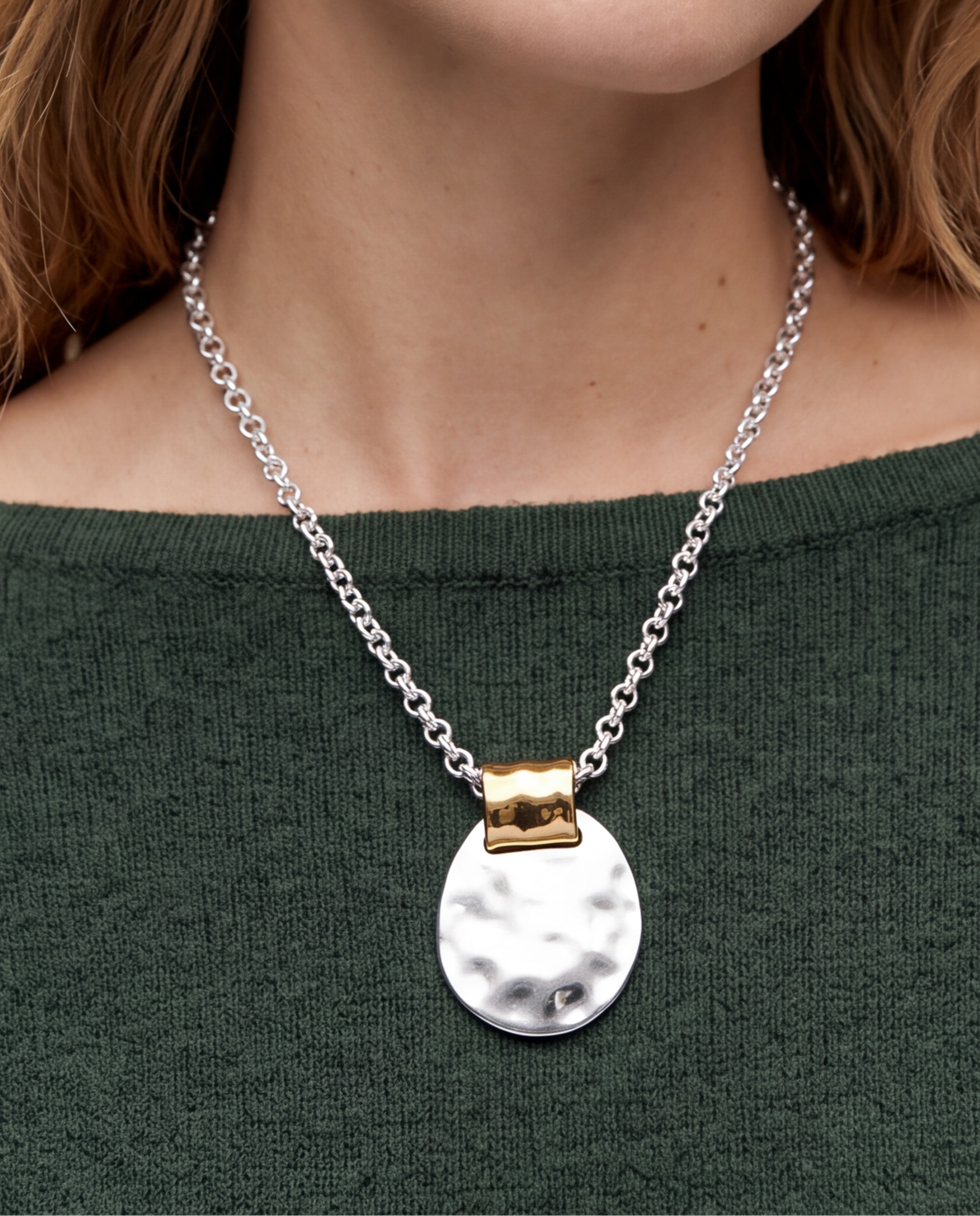 Colar Africa Acabado em Ouro Amarelo 18k e Ródio Multicolor-4