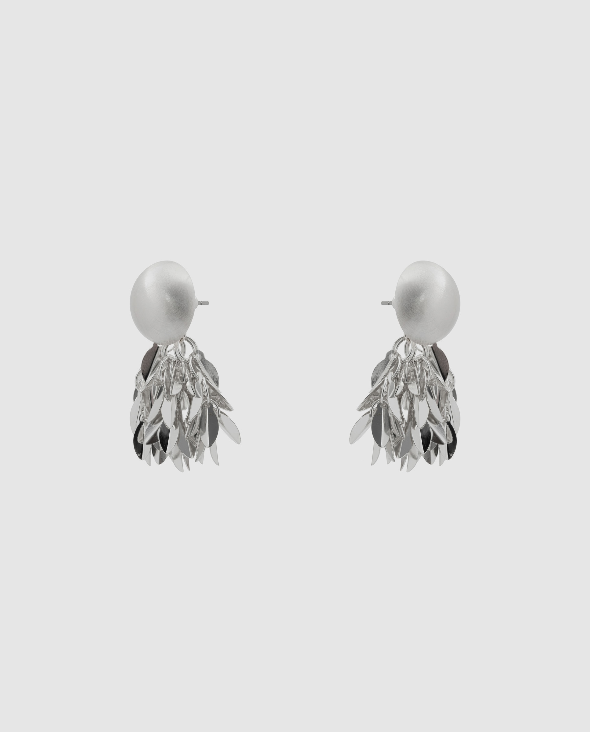 Brincos Basic com Pérola Acabados em Ródio Branco-3