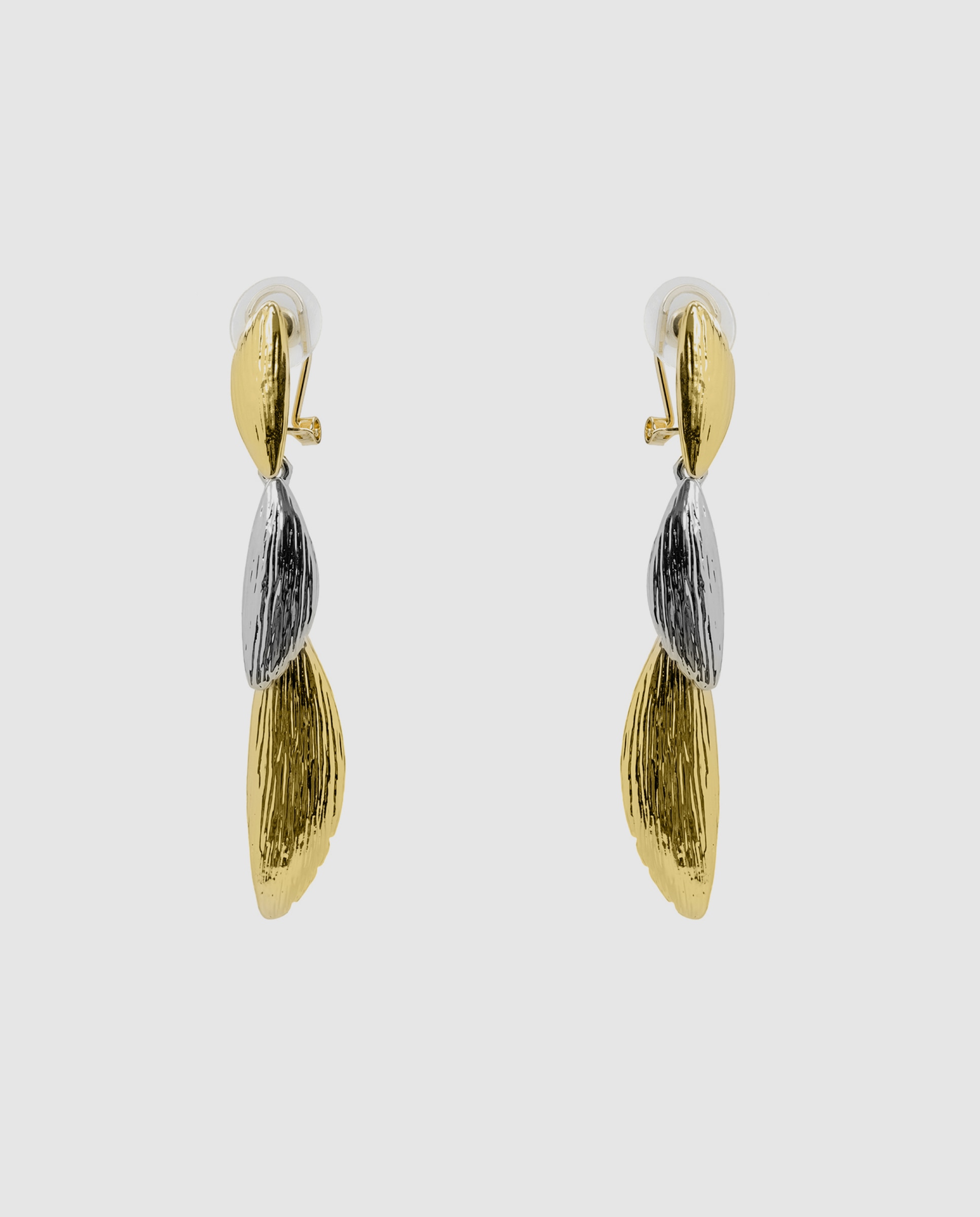 Brincos Africa com Acabamentos em Ouro Amarelo de 18k e Ródio Multicolor-3