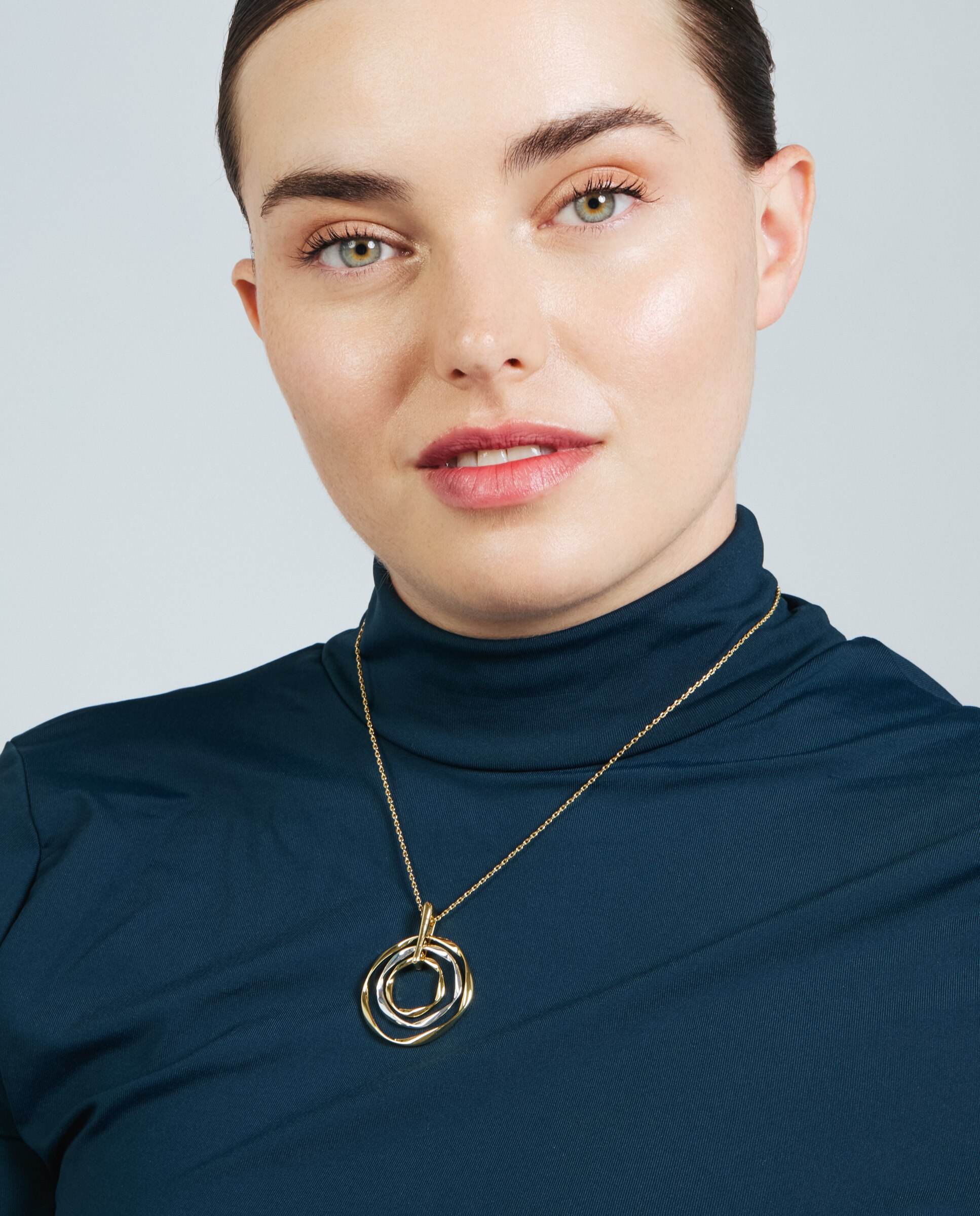 Colar Africa Acabado em Ouro Amarelo 18k e Ródio Multicolor-5