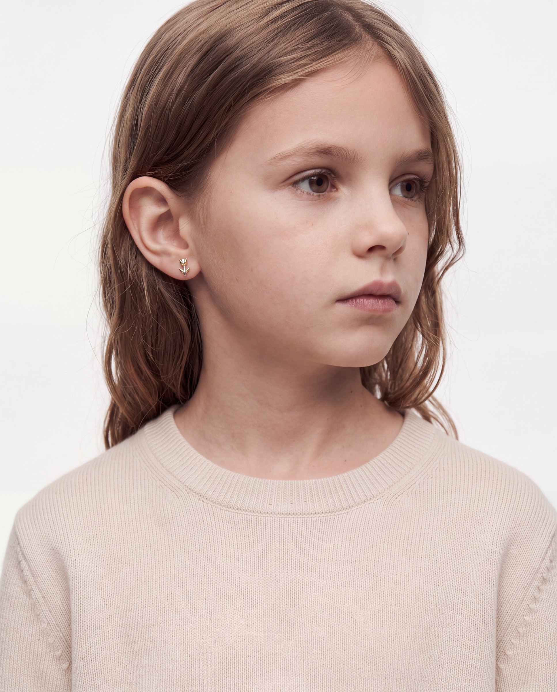 Brincos Kids de Prata de Lei 925 Acabados em Ouro Amarelo 18k e Ródio Multicolor-2