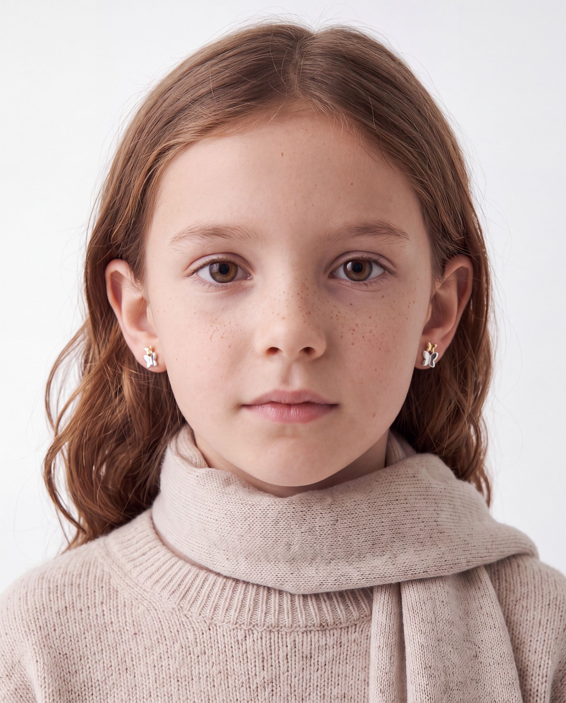Brincos Kids de Prata de Lei 925 Acabados em Ouro Amarelo 18k e Ródio Multicolor-5