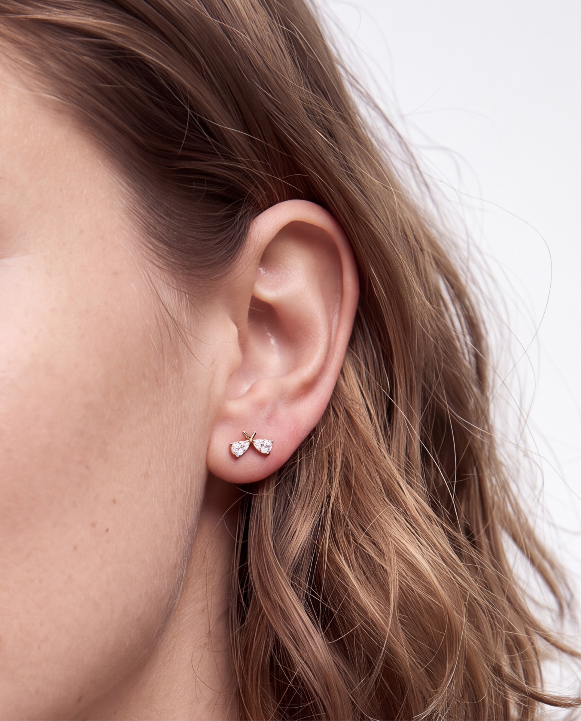 Piercing de Titânio com Zirconita em Acabado em Ouro de 18k Branco-4