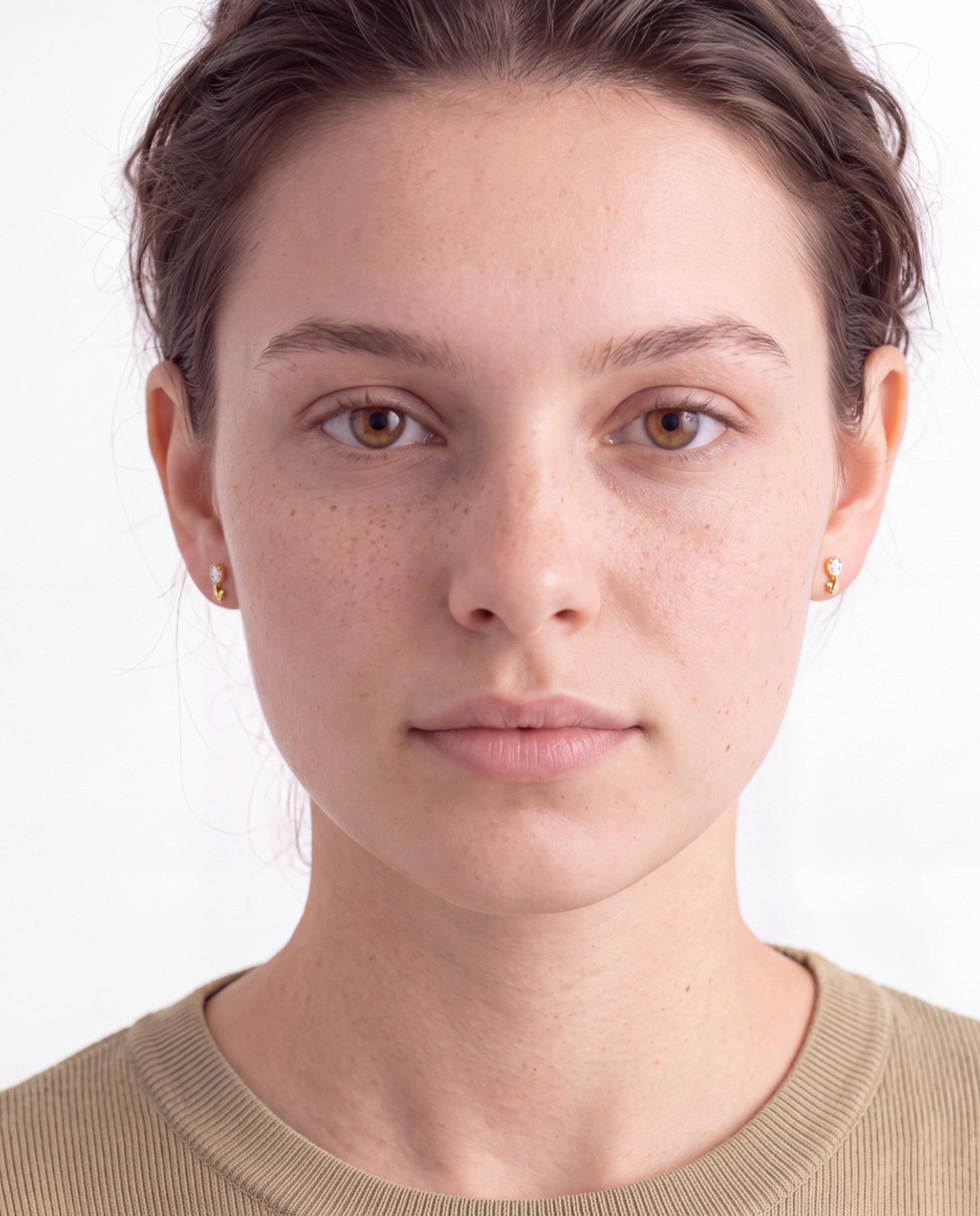 Piercing de Titânio com Zirconita Brilhante e Acabamento em Ouro Amarelo de 18k Branco-5