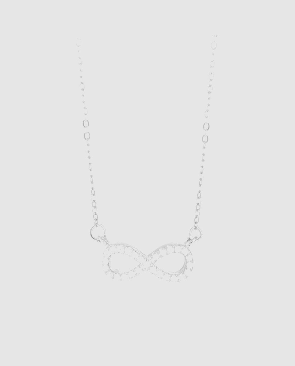 Colar Pide Un Deseo de Prata de Lei 925 com Acabamento em Ródio e Zirconita Brilhante Prata-3