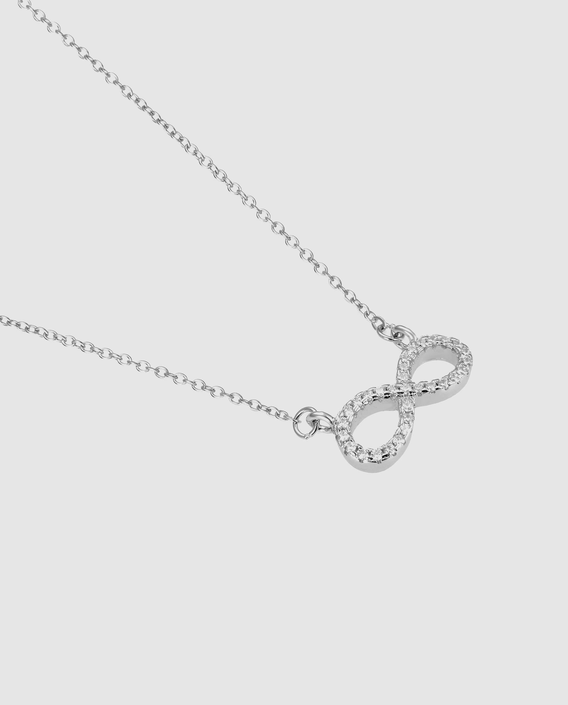 Colar Pide Un Deseo de Prata de Lei 925 com Acabamento em Ródio e Zirconita Brilhante Prata-4