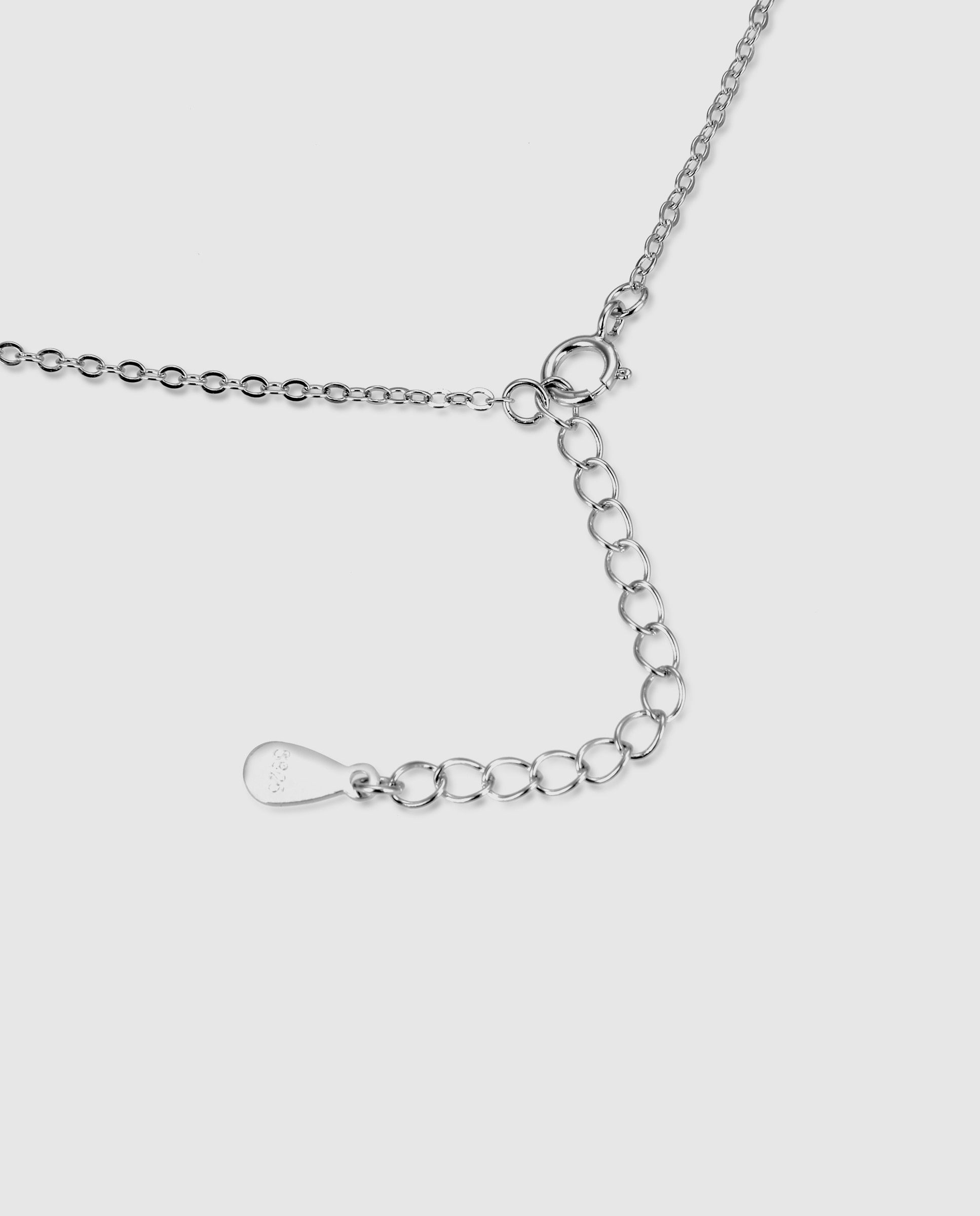 Colar Pide Un Deseo de Prata de Lei 925 com Acabamento em Ródio e Zirconita Brilhante Prata-5
