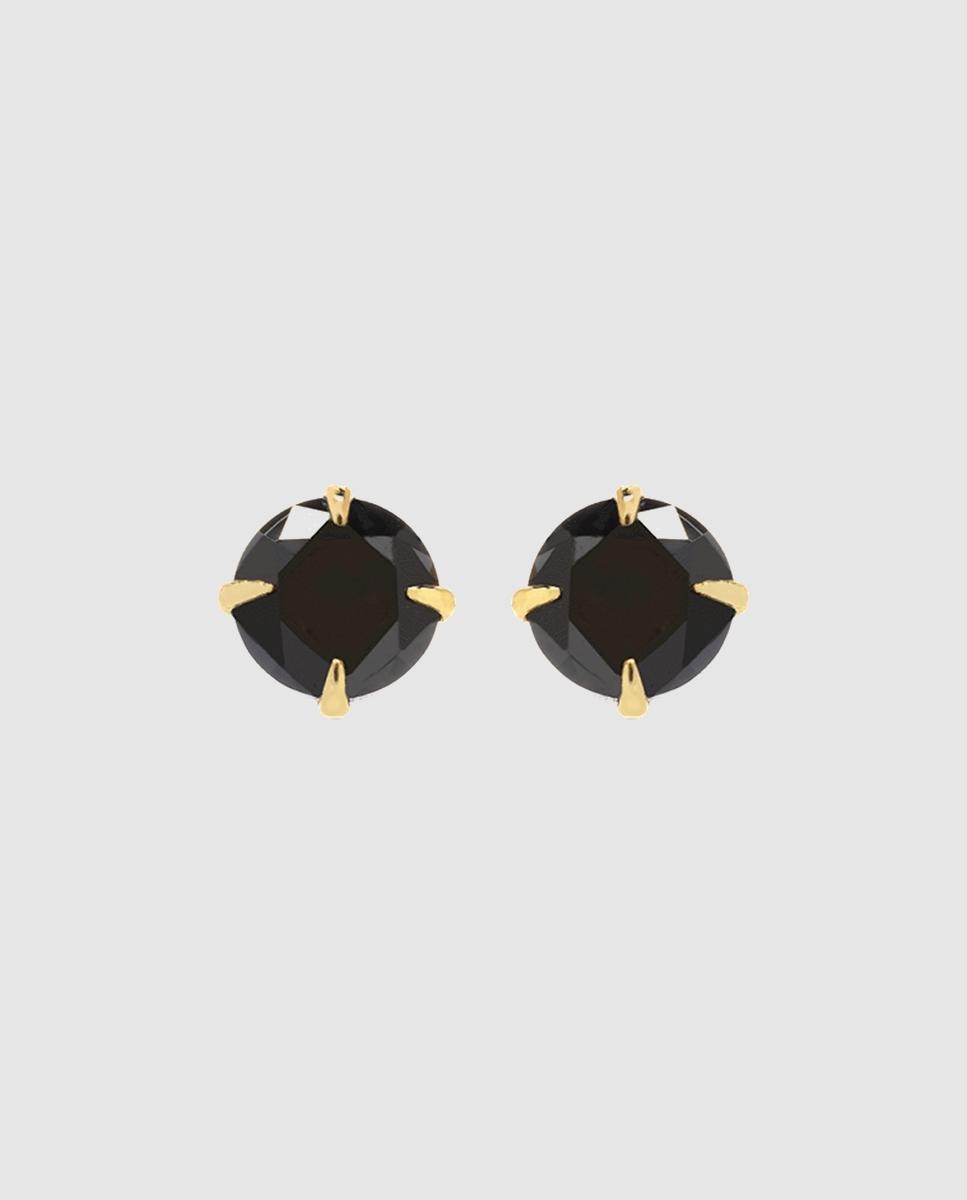 Brincos África Moda de Prata de Lei 925 com Acabamentos em Ouro Amarelo de 18 Quilates Ouro-1