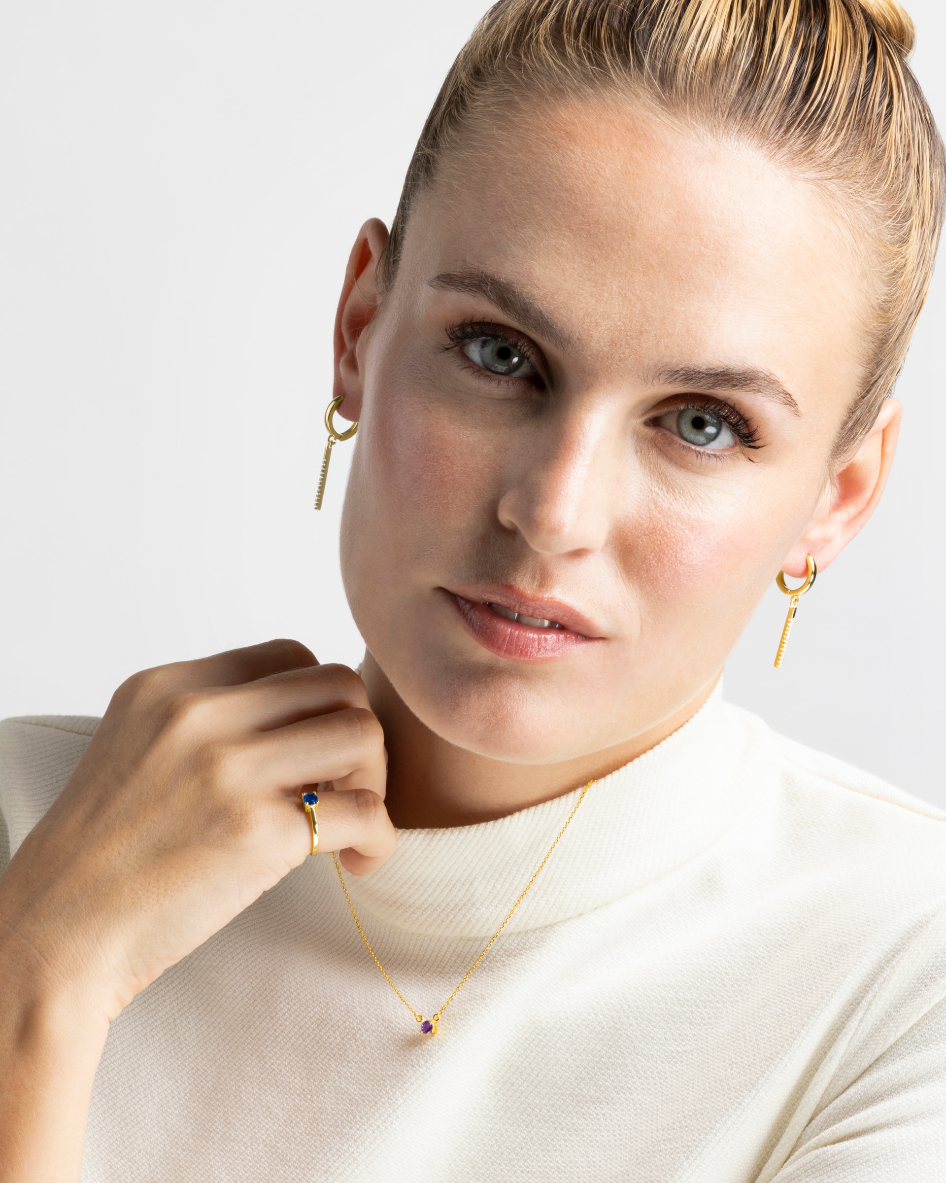 Anel África Moda de Prata de Lei 925 com Acabamento em Ouro Amarelo de 18 Quilates com Quartzo Hidrotermal Lápis-lazúli Ouro-4