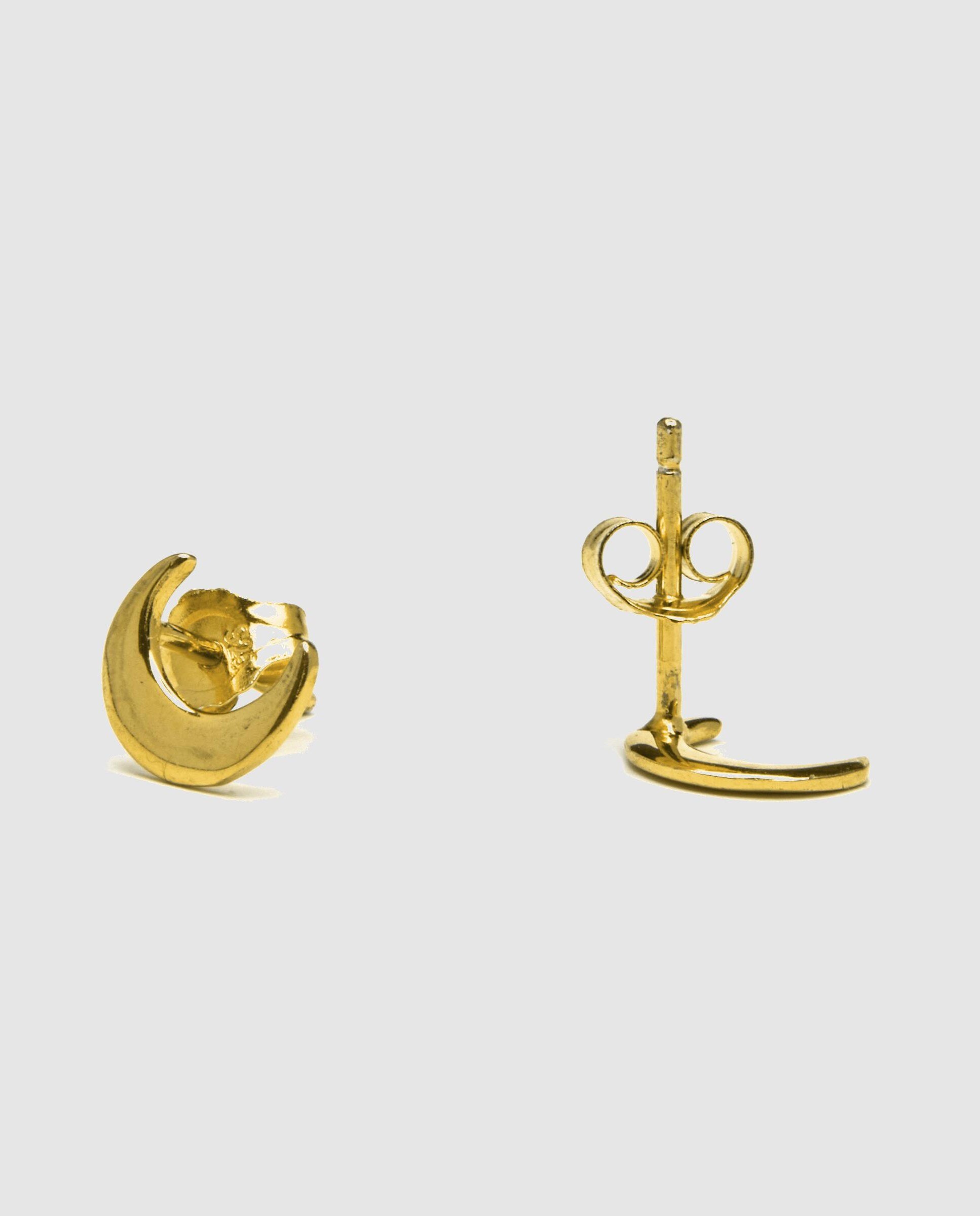 Brincos Pide Un Deseo de Prata de Lei 925 Acabados em Ouro Amarelo de 18 Quilates Dourado-5